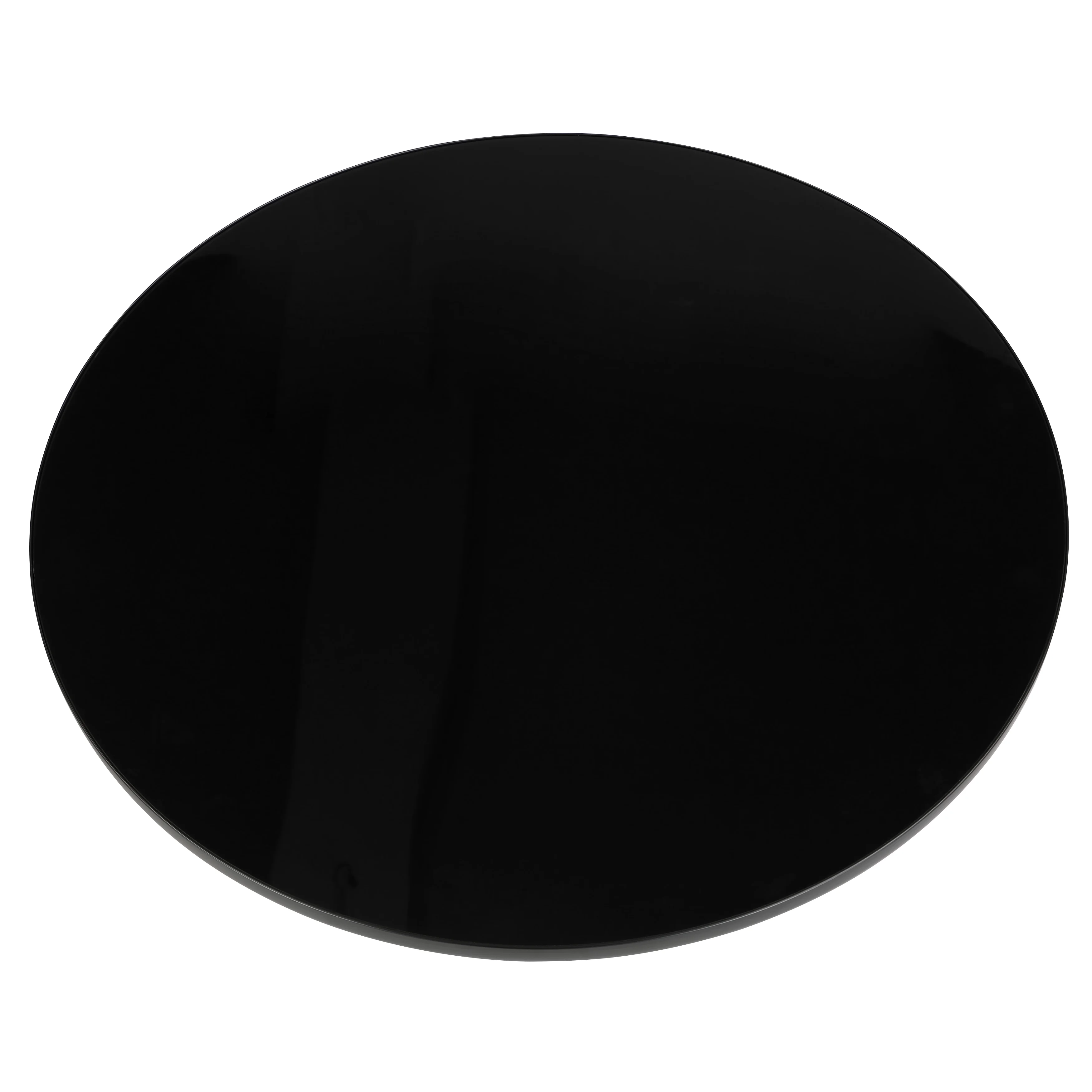 Tully Collection Glass Coffee Table Blue glass, Black Rim with Black Glass top