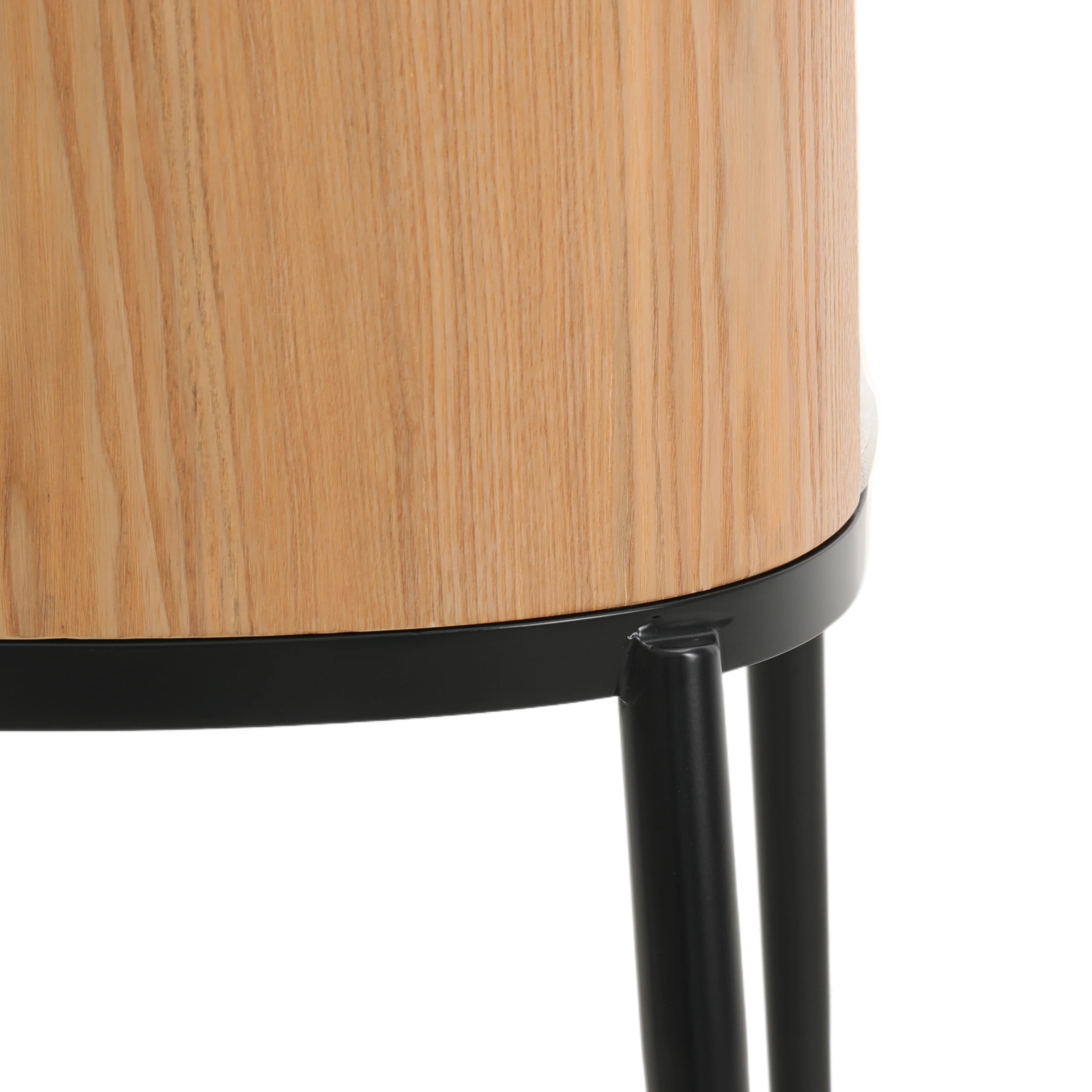 Tule Mid-Century Modern Dining Side Chair with Velvet Seat and Powder-Coated Steel Frame for Kitchen and Dining Room