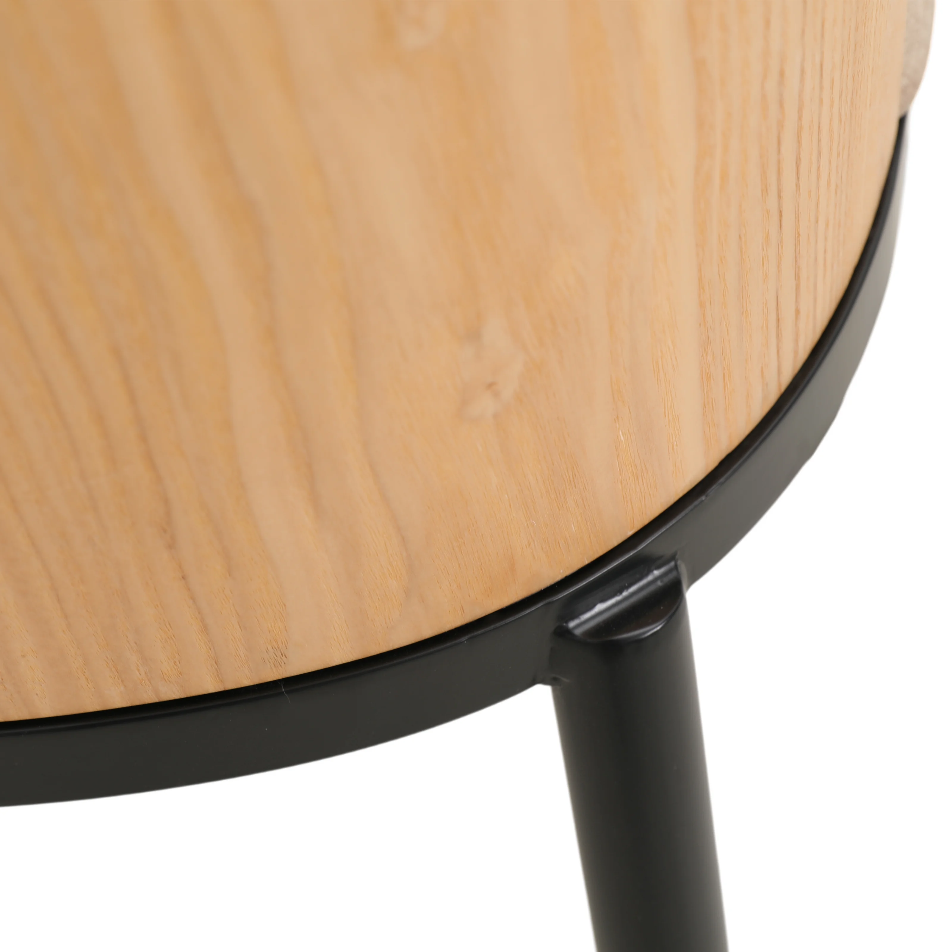 Voren 7-Piece Dining Set with 55" Rectangular Dining Table in Deep Grey Sintered Stone Top and 6 Velvet Dining Side Chair in Natural Wood/Brown