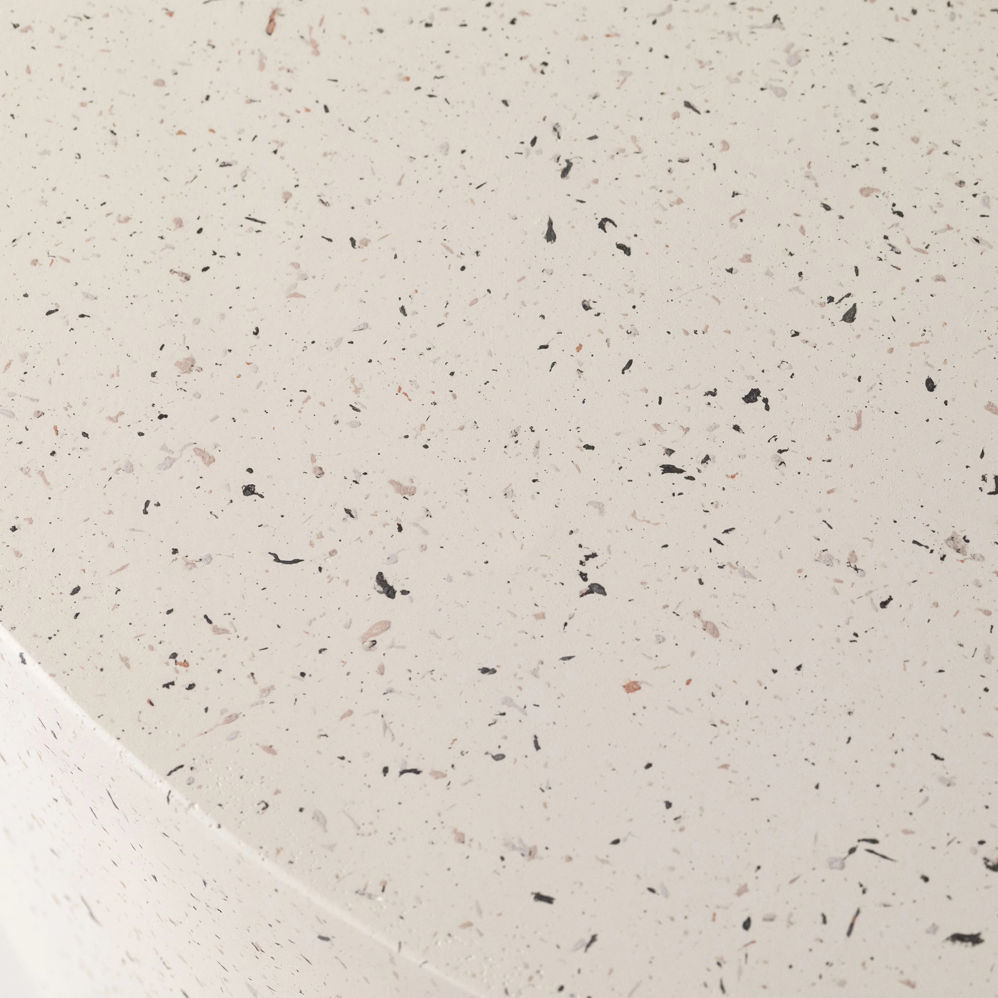 Terra Collection Fiberglass Outdoor Coffee Table In White