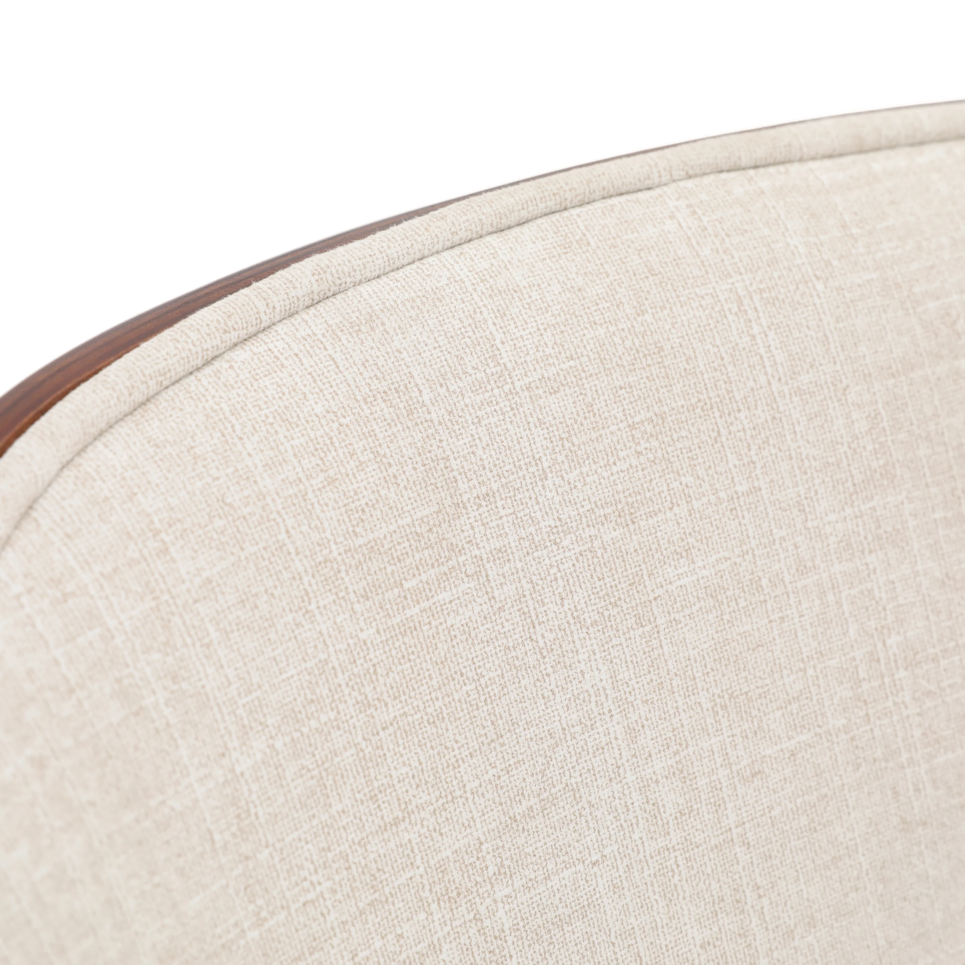 Zayle 7-Piece Dining Set with 55" Rectangular Dining Table in White Grey Sintered Stone Top and 6 Velvet Dining Side Chair in Walnut/Beige