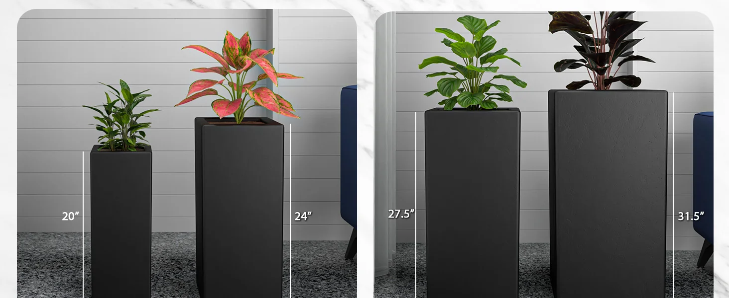 Terra Planter Set Black