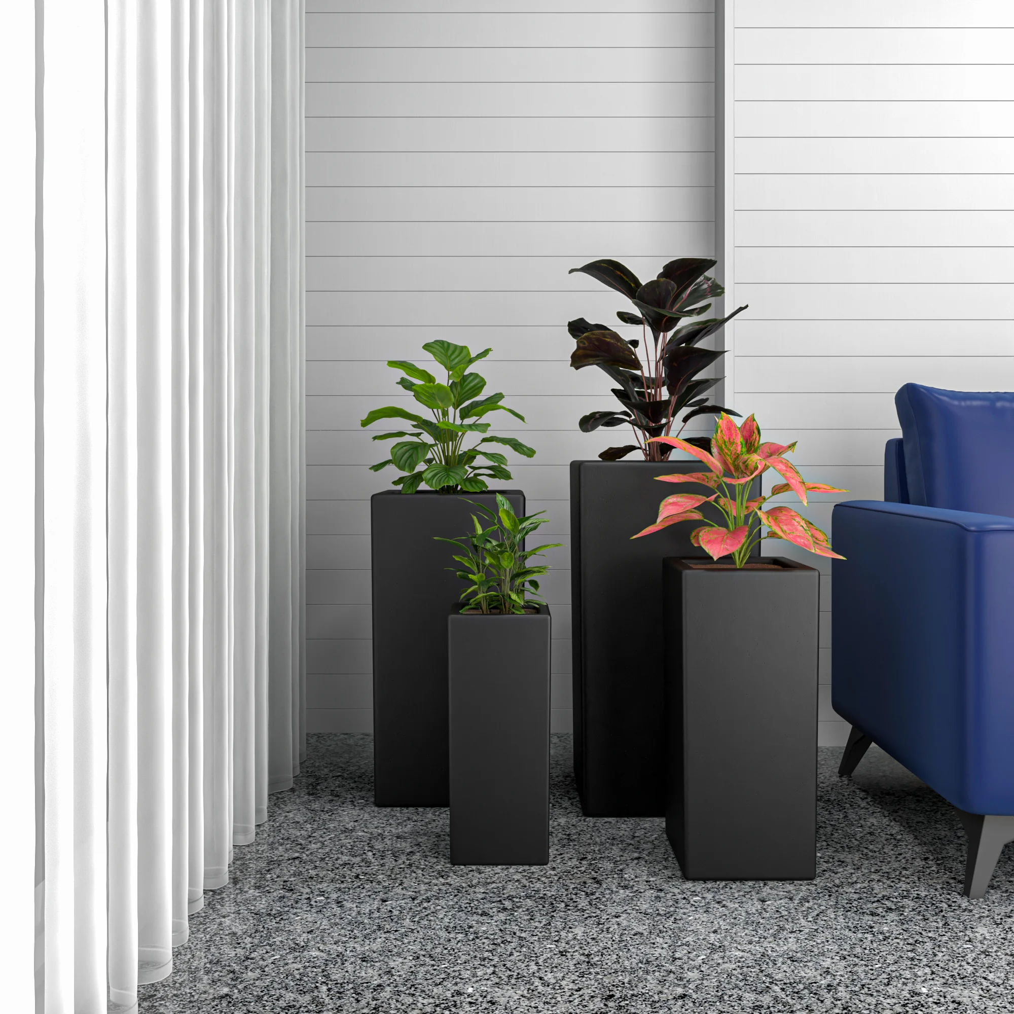 Terra Planter Set Black