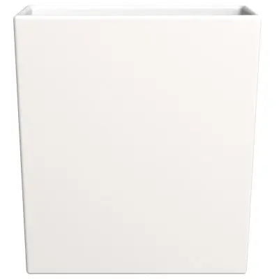 Thistle Series Poly Stone Planter Set in White