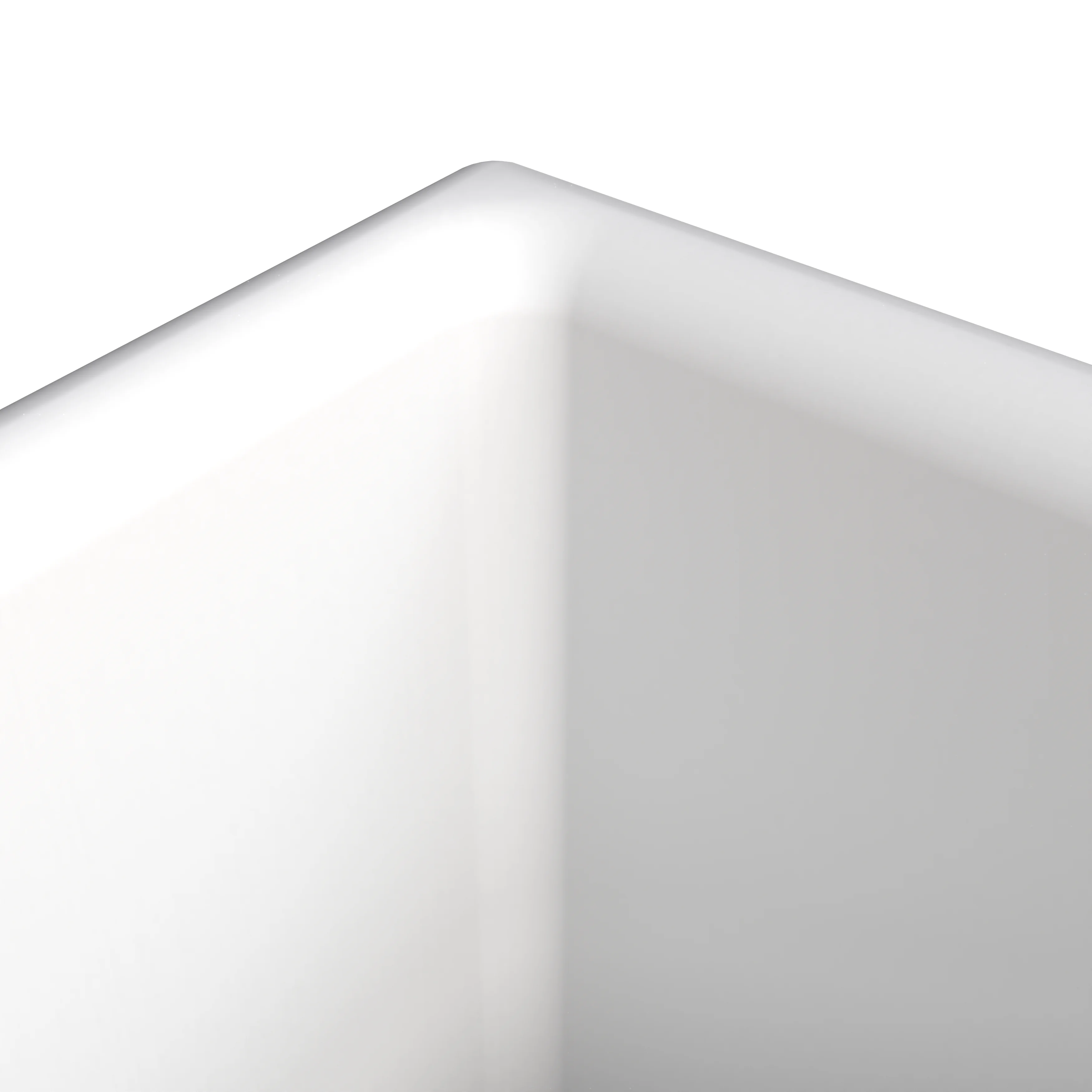 Thistle Series Poly Stone Planter in White 15" Dia 8" high