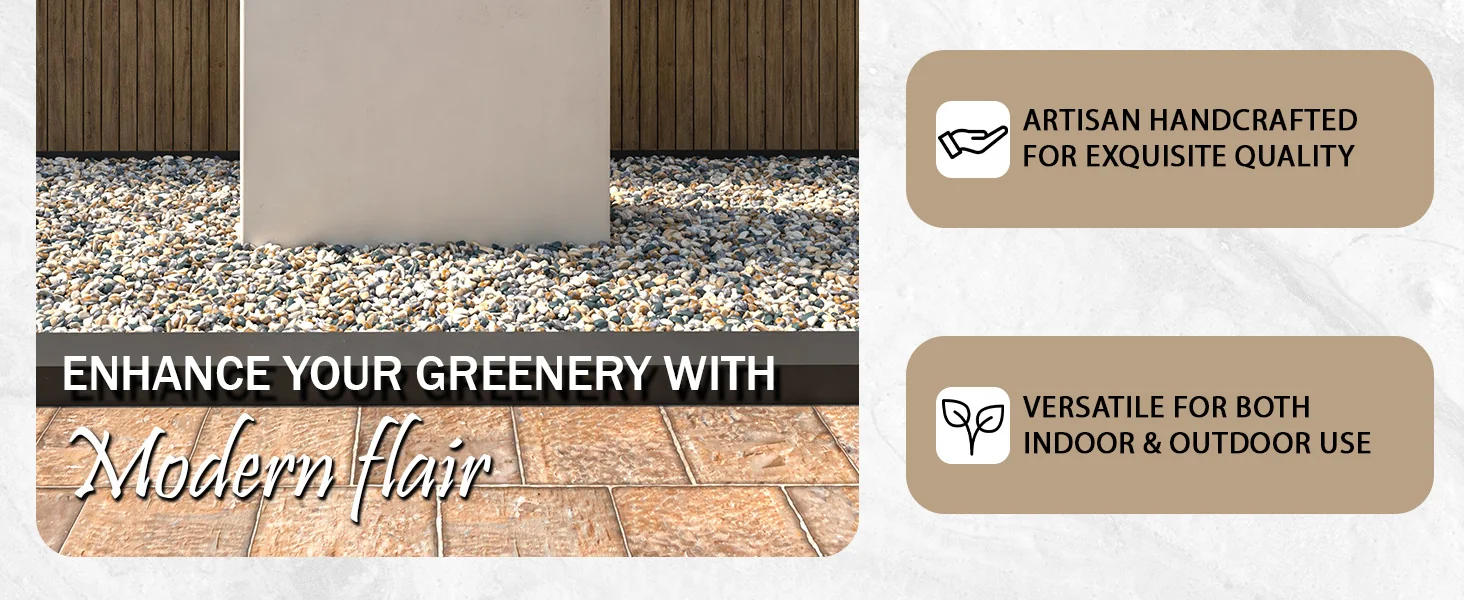 Thistle Series Poly Stone Planter in White 22" Dia 15" high