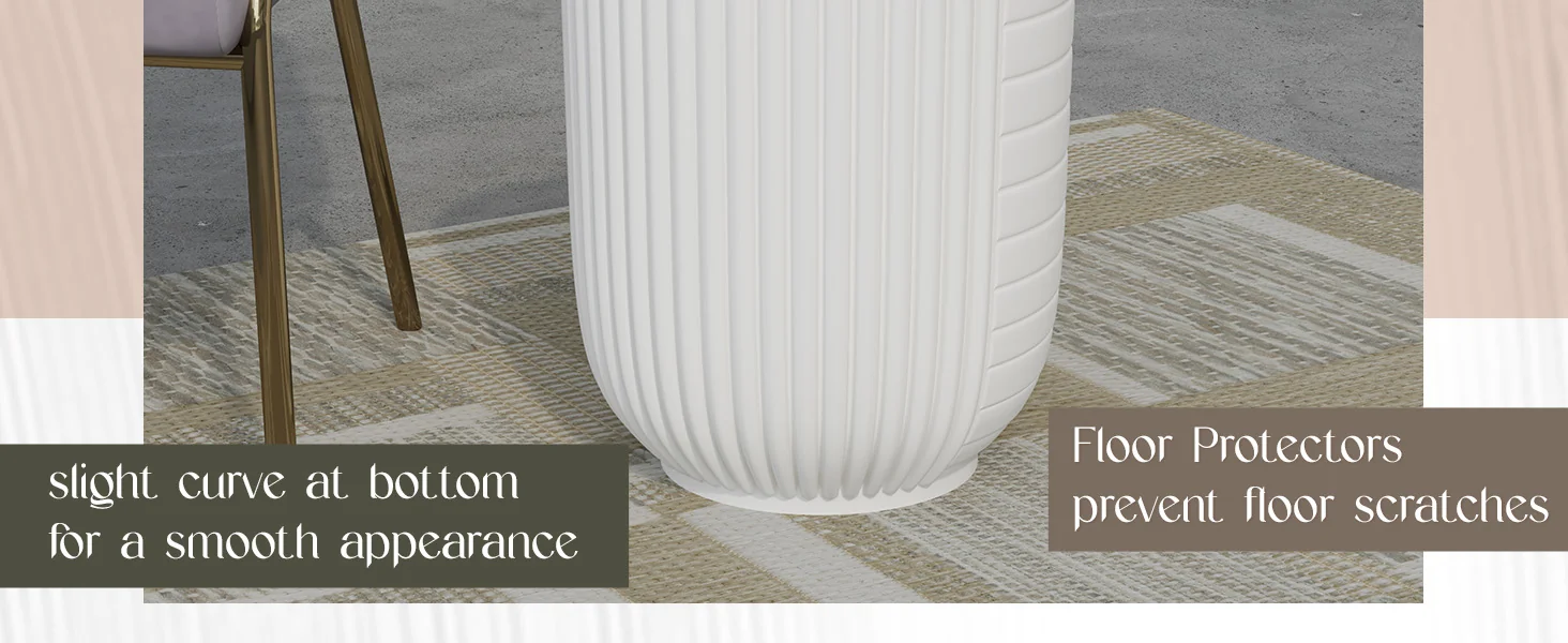 Modern Side End Table Trove Series In White