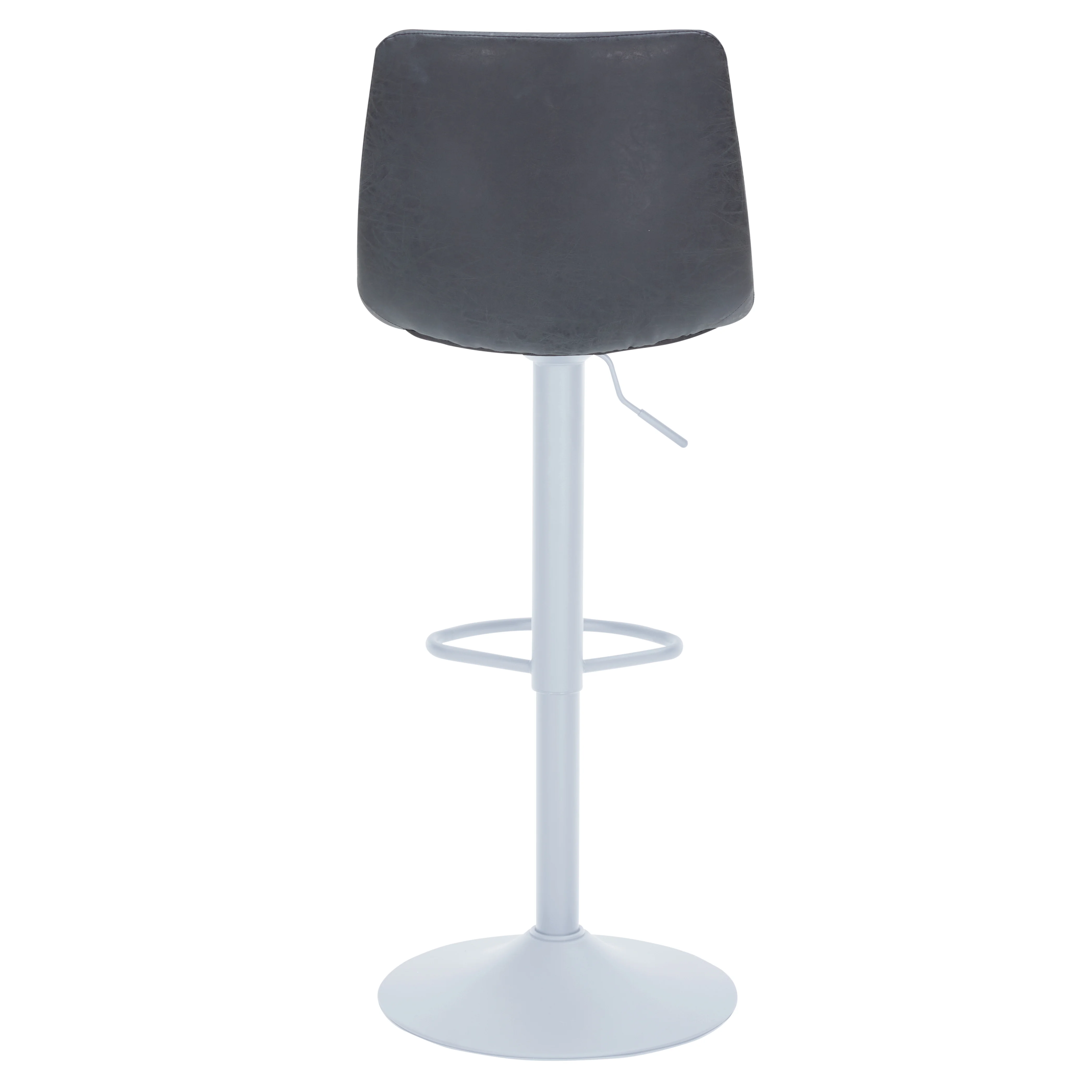Tilbury - Bar stool - White Base with Charcoal Black Seat