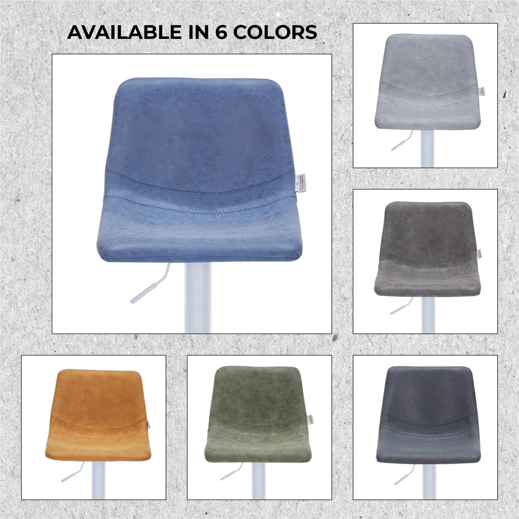 Tilbury - Bar stool -White Base- Peacock Blue Set of 2