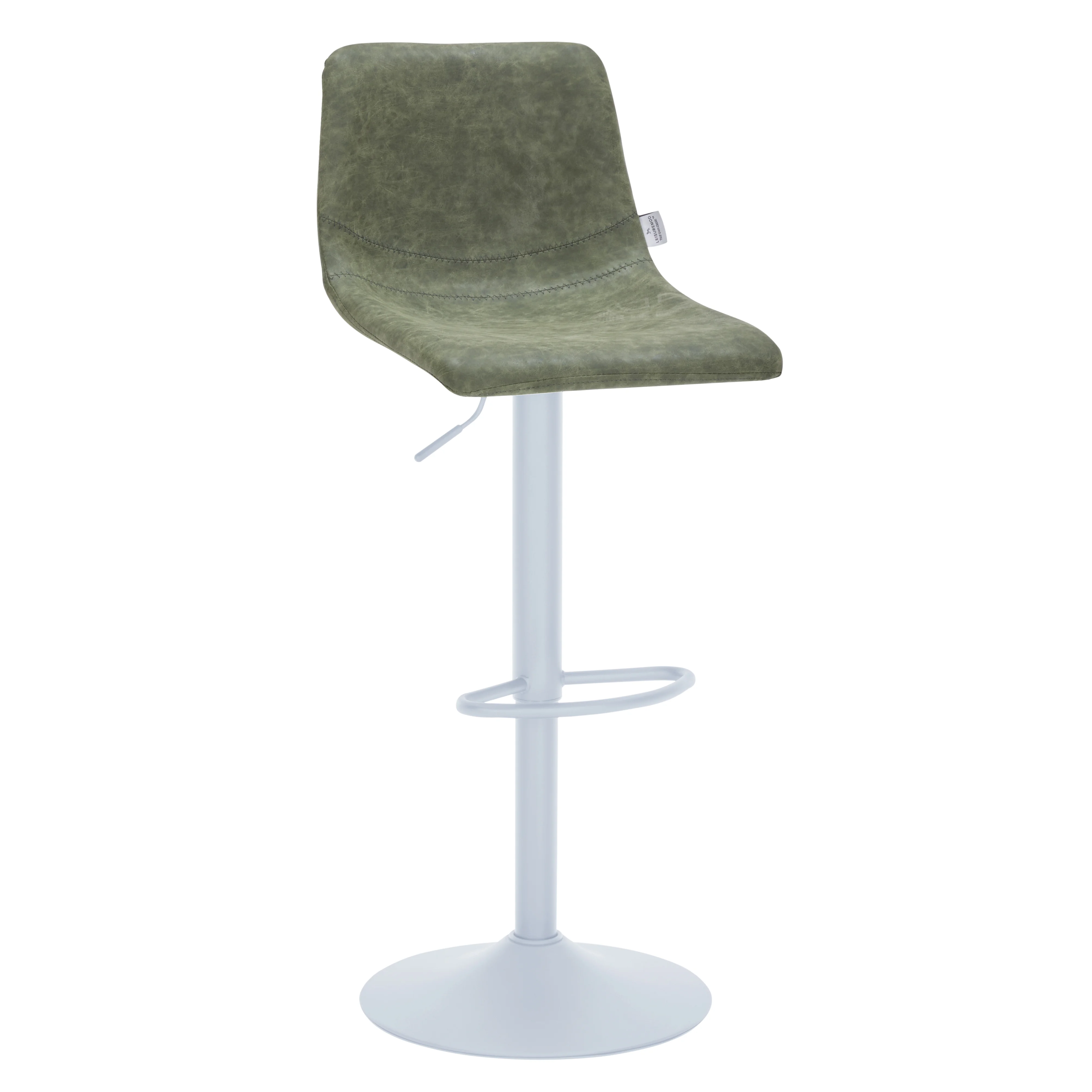 Tilbury - Bar stool - White Base-Olive Green