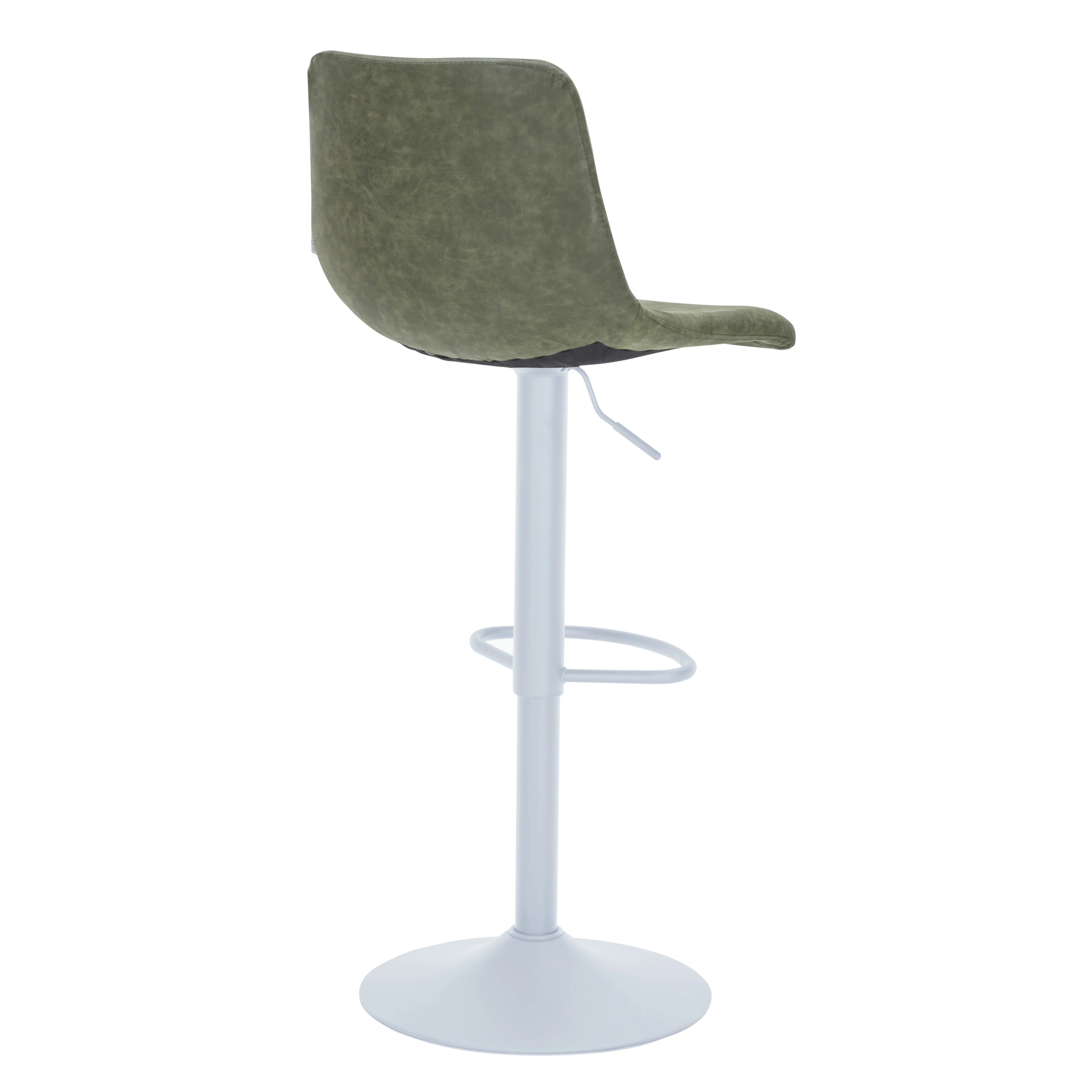 Tilbury - Bar stool - White Base-Olive Green Set of 2