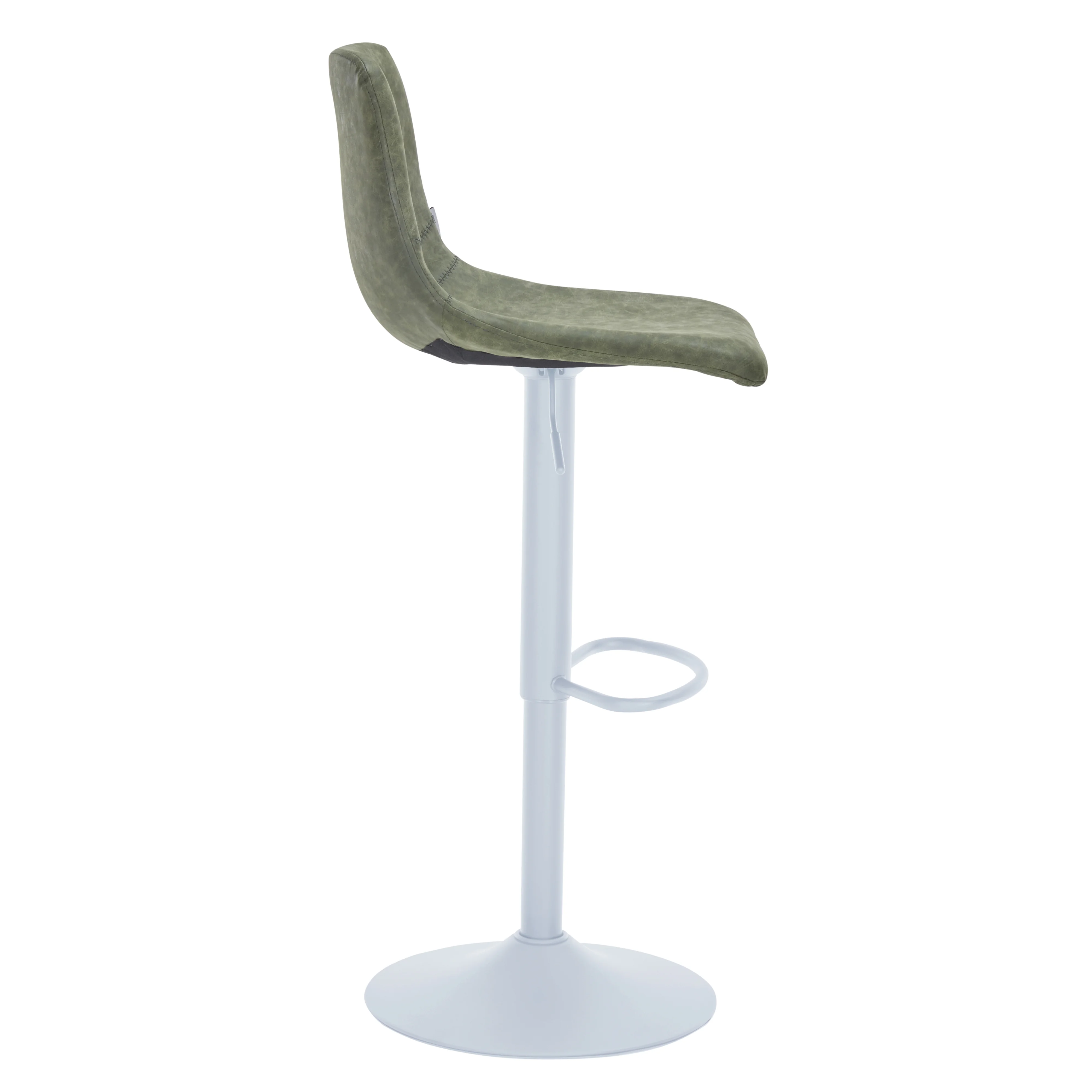 Tilbury - Bar stool - White Base-Olive Green Set of 2