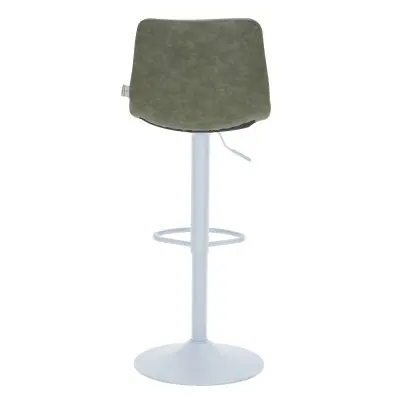 Tilbury - Bar stool - White Base-Olive Green Set of 2