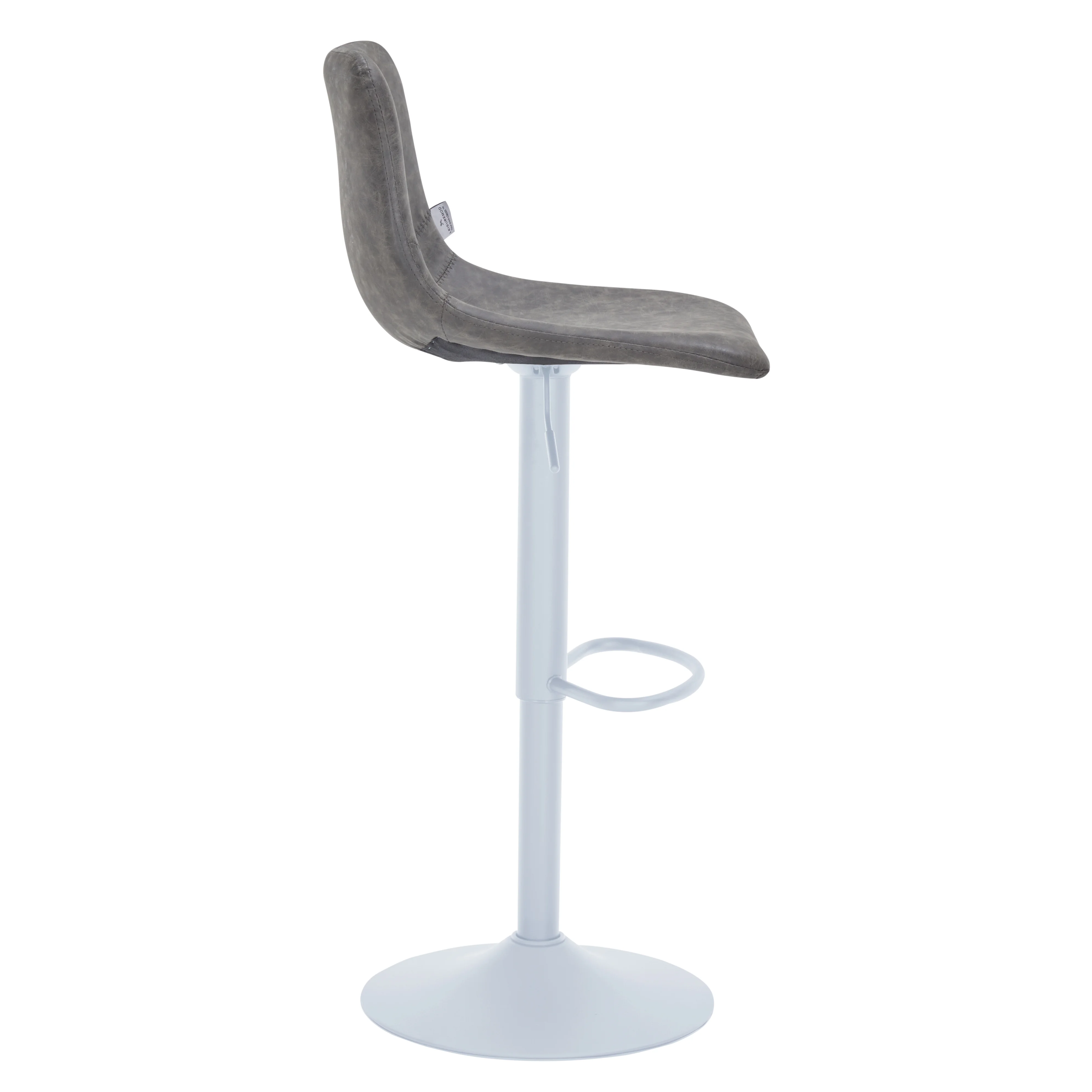 Tilbury - Bar stool - White base- Grey Set of 2