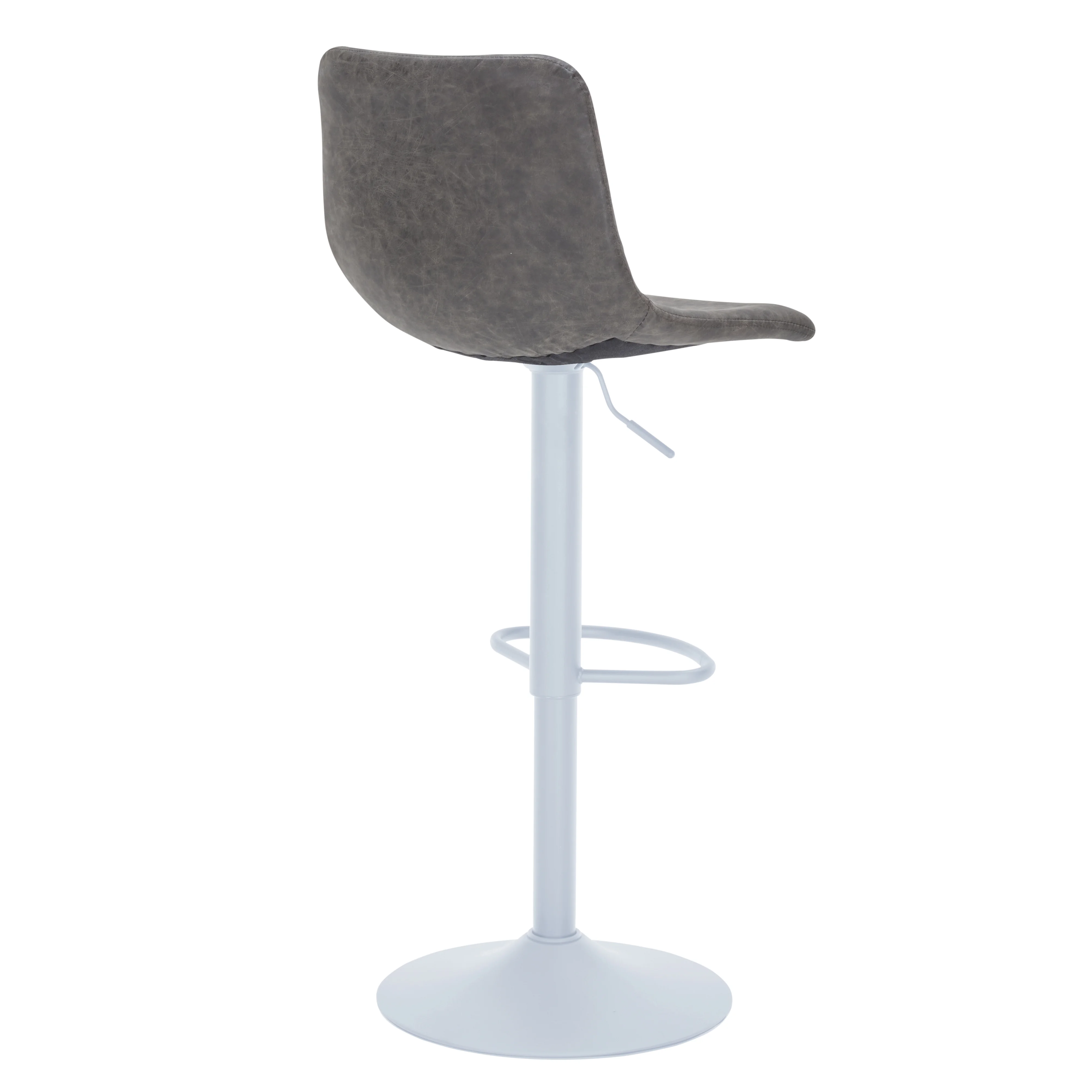 Tilbury - Bar stool - White base- Grey Set of 2