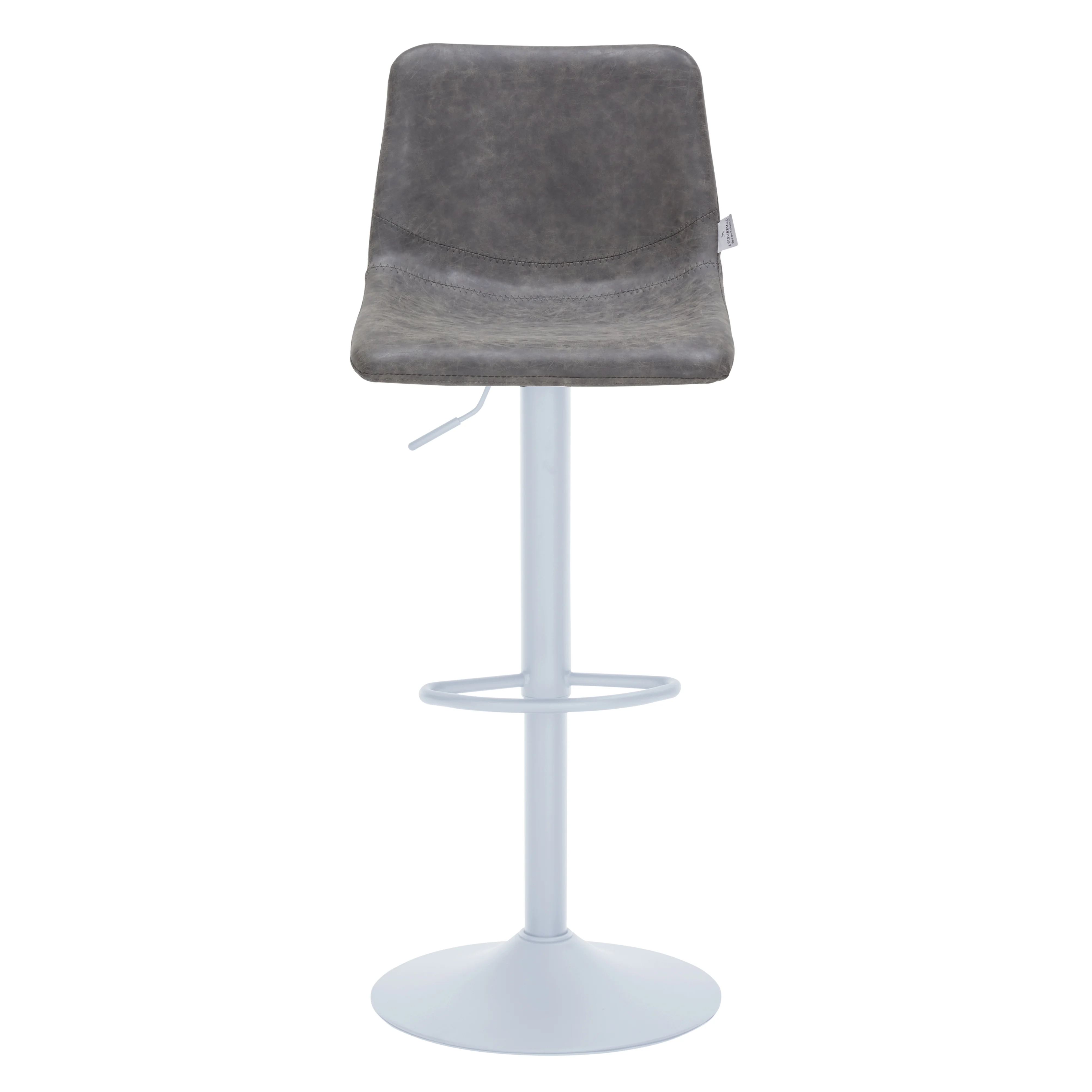 Tilbury - Bar stool - White base- Grey Set of 2