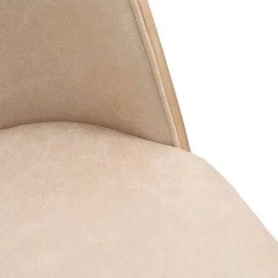 Tule 7-Piece Dining Set in Steel Frame with 6 Upholstered Seat Dining Chairs and 71" Oval Dining Table with MDF Tabletop