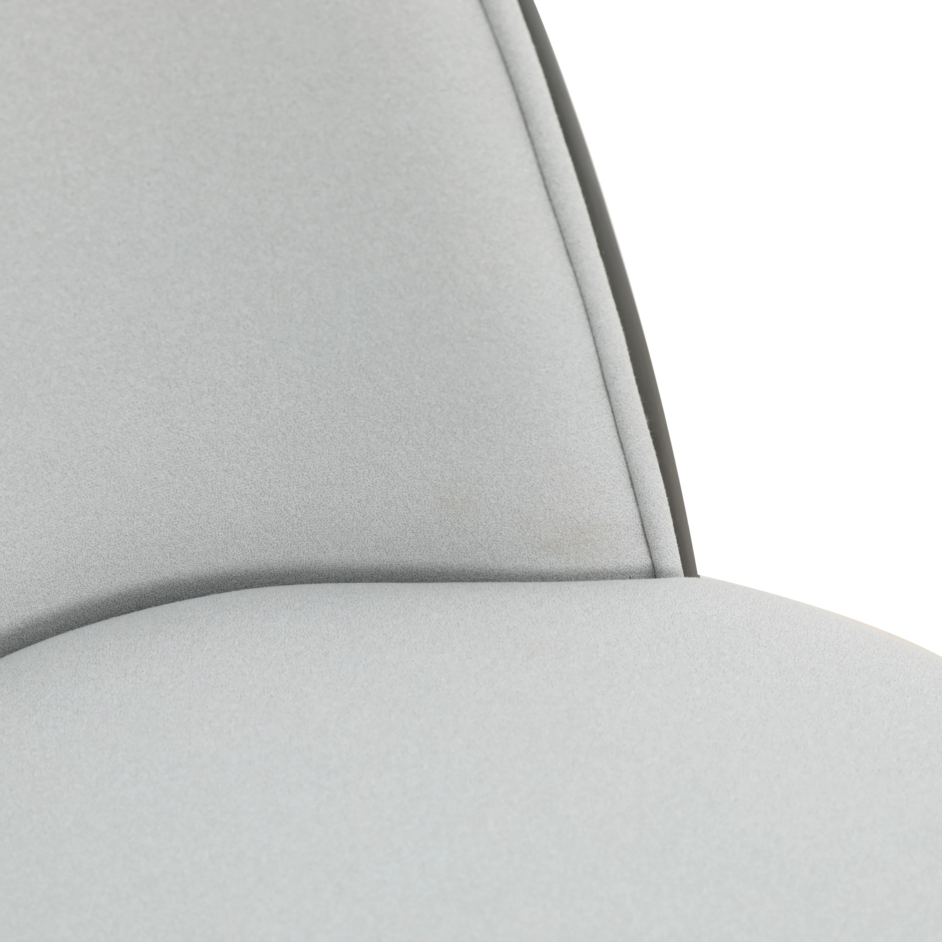 Tule Mid-Century Modern Dining Side Chair with Velvet Seat and White Powder-Coated Steel Frame, Set of 2