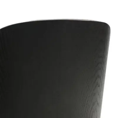 Tule Mid-Century Modern Dining Side Chair with Suede Seat and White Powder-Coated Steel Frame, Set of 2