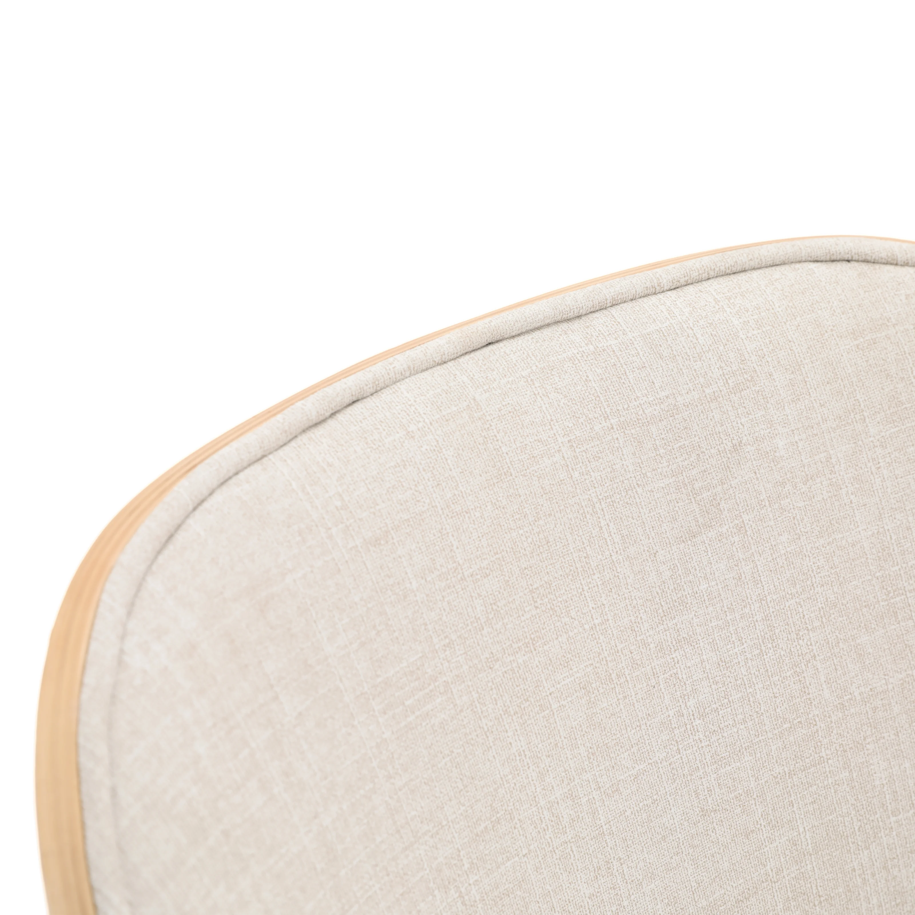 Tule Mid-Century Modern Dining Side Chair with Velvet Seat and White Powder-Coated Steel Frame