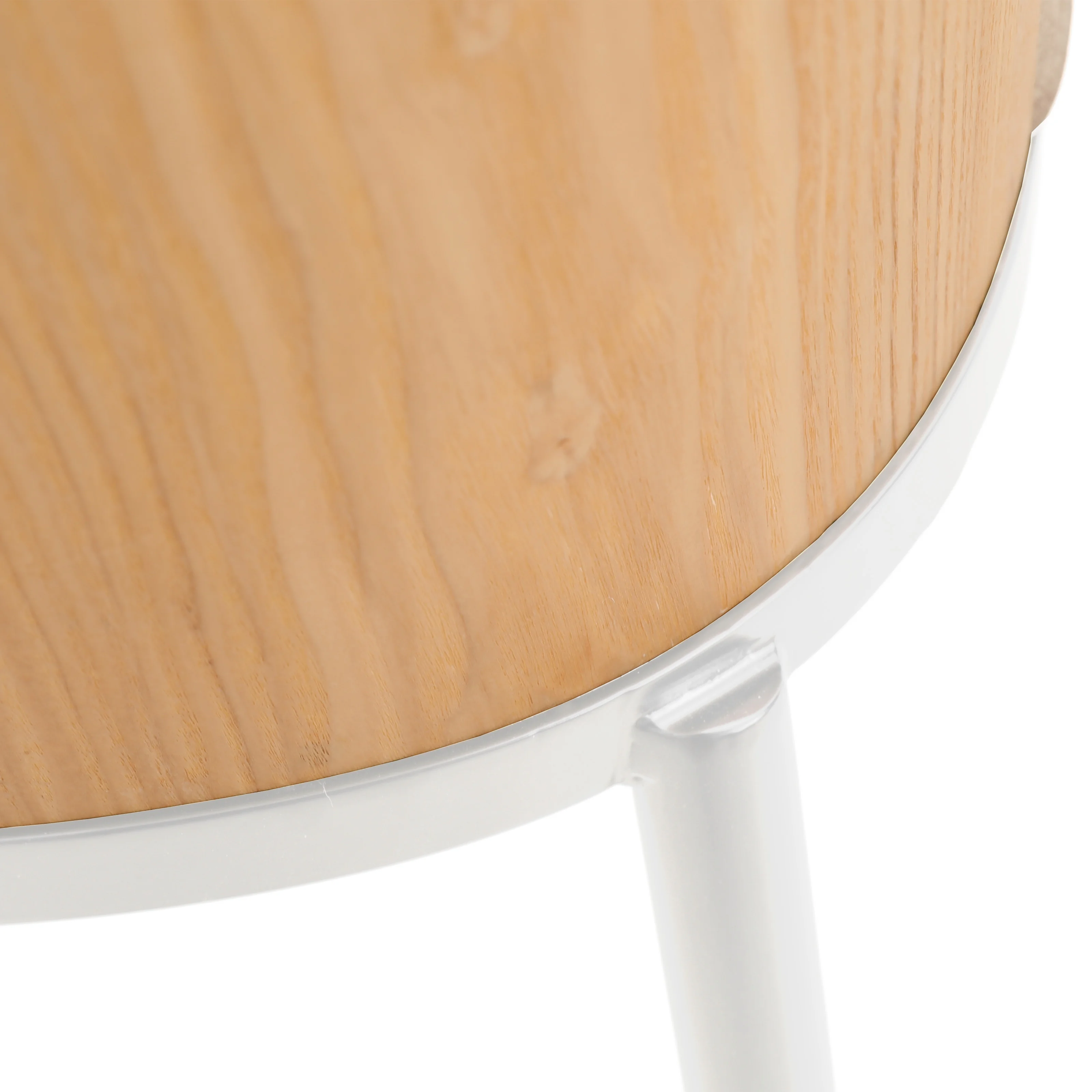 Tule Mid-Century Modern Dining Side Chair with Velvet Seat and White Powder-Coated Steel Frame, Set of 2