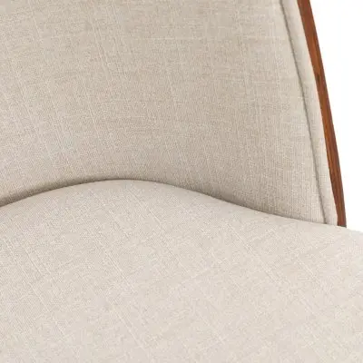 Tule Mid-Century Modern Dining Side Chair with Velvet Seat and White Powder-Coated Steel Frame, Set of 4