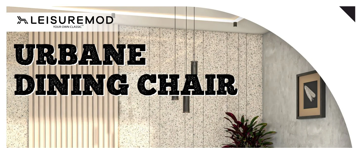 Urbane Collection Modern Dining Chair in Charcoal