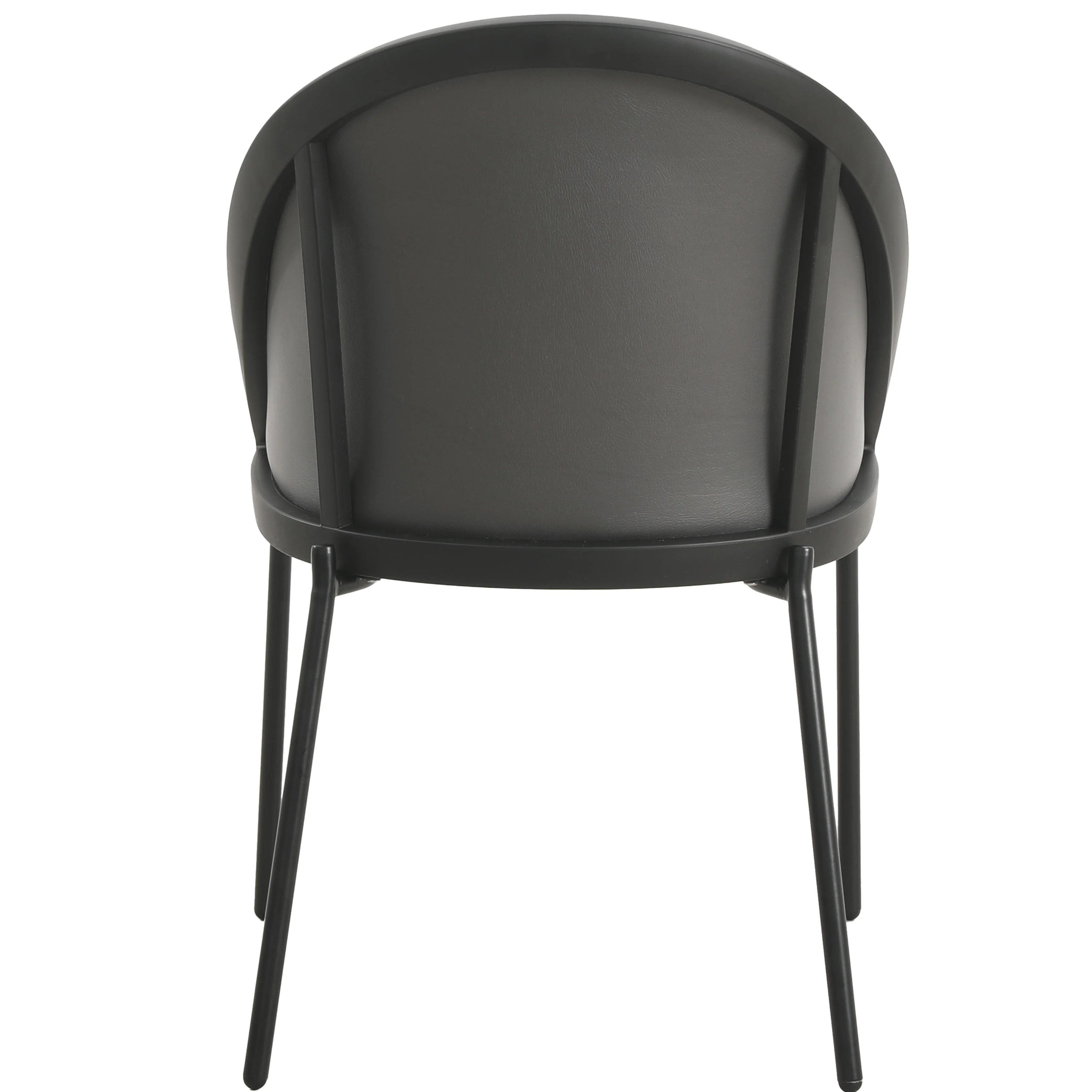 Urbane Collection Modern Dining Chair in Charcoal - Set of 4