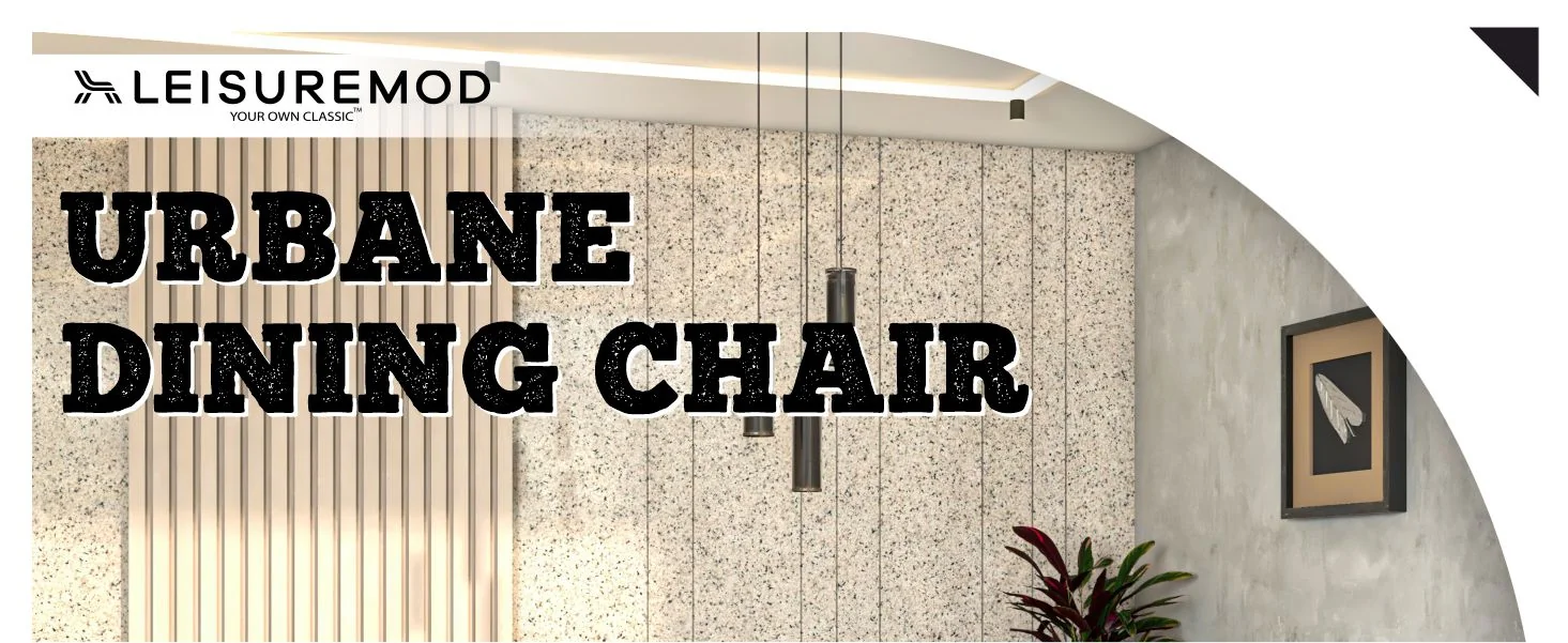 Urbane Collection Modern Dining Chair in Light Grey