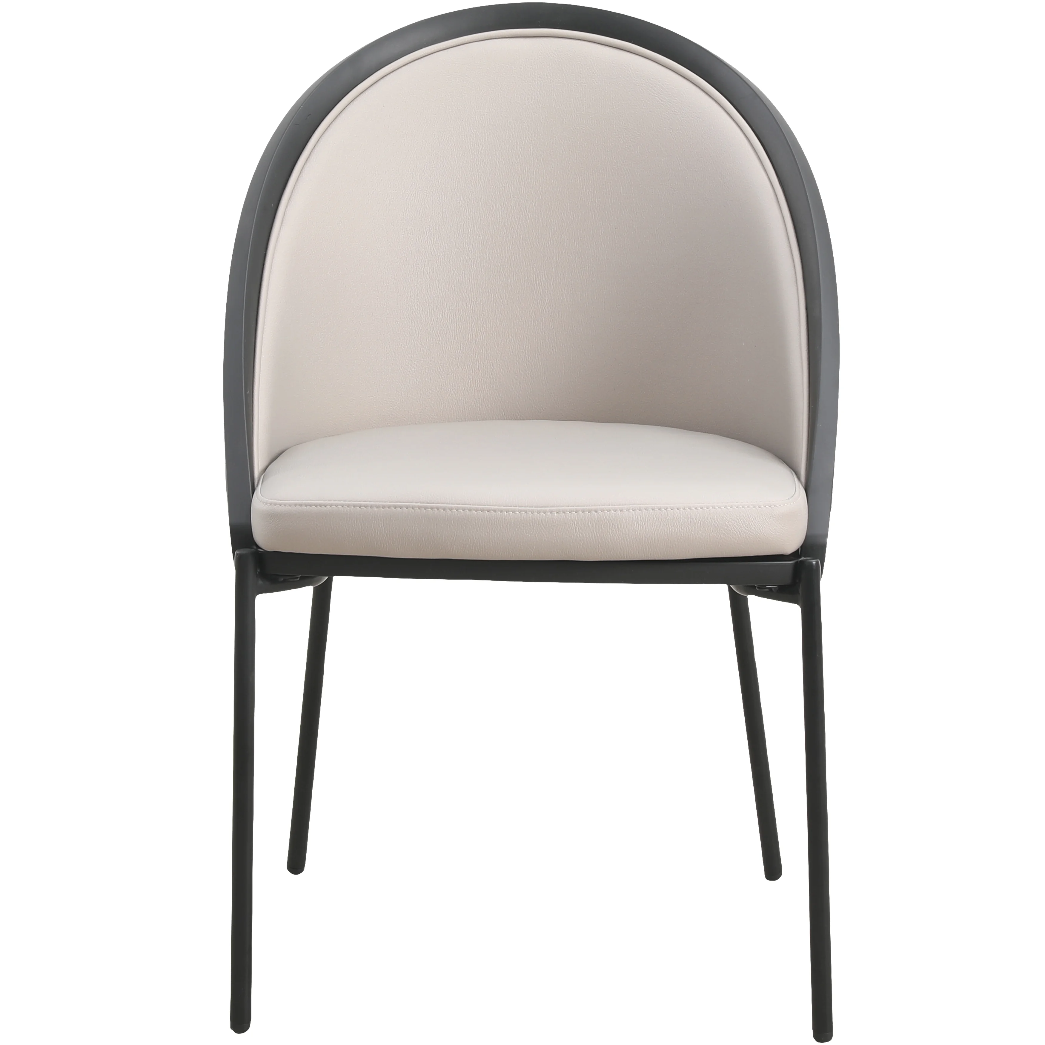 Urbane Collection Modern Dining Chair in Light Grey - Set of 2