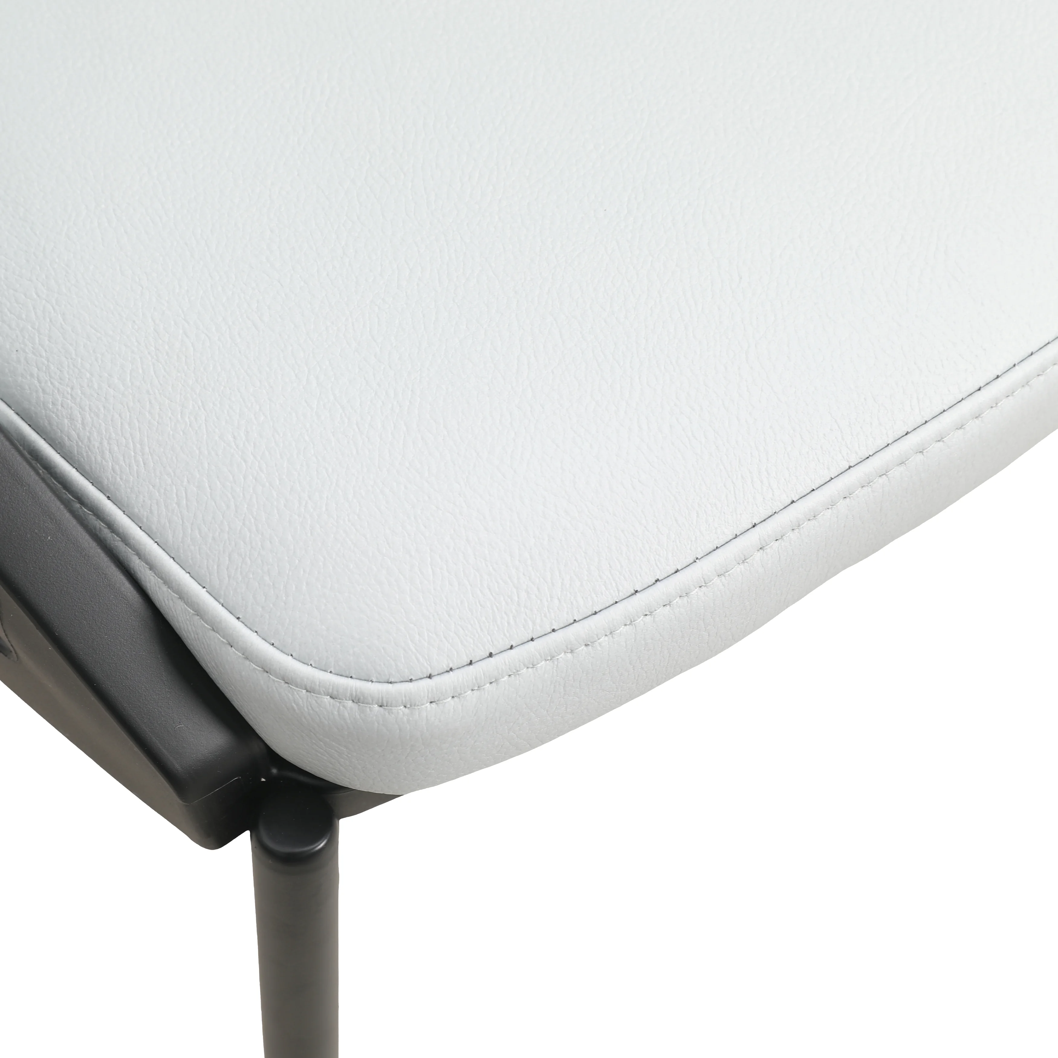 Urbane Collection Modern Dining Chair in White