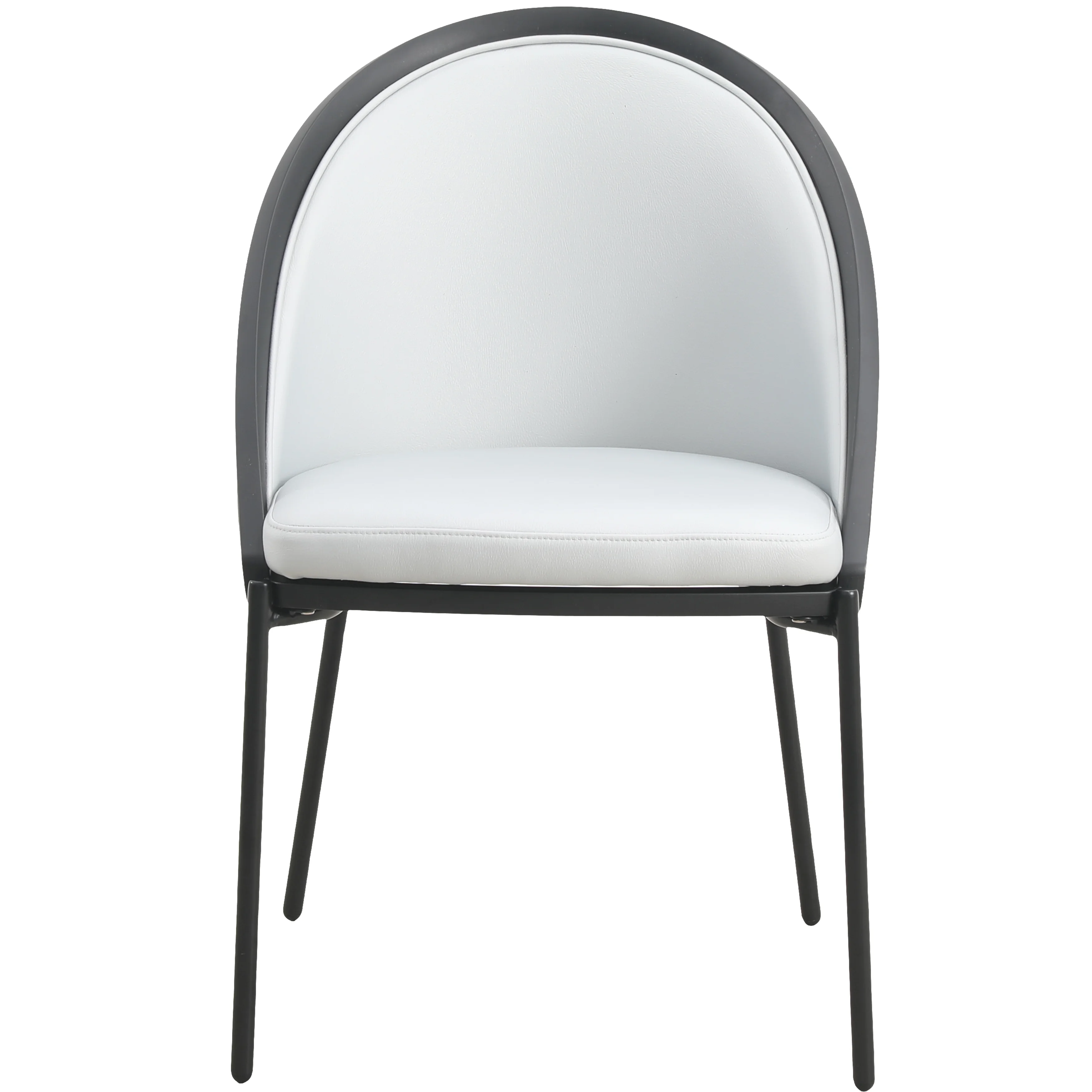 Urbane Collection Modern Dining Chair in White - Set of 2