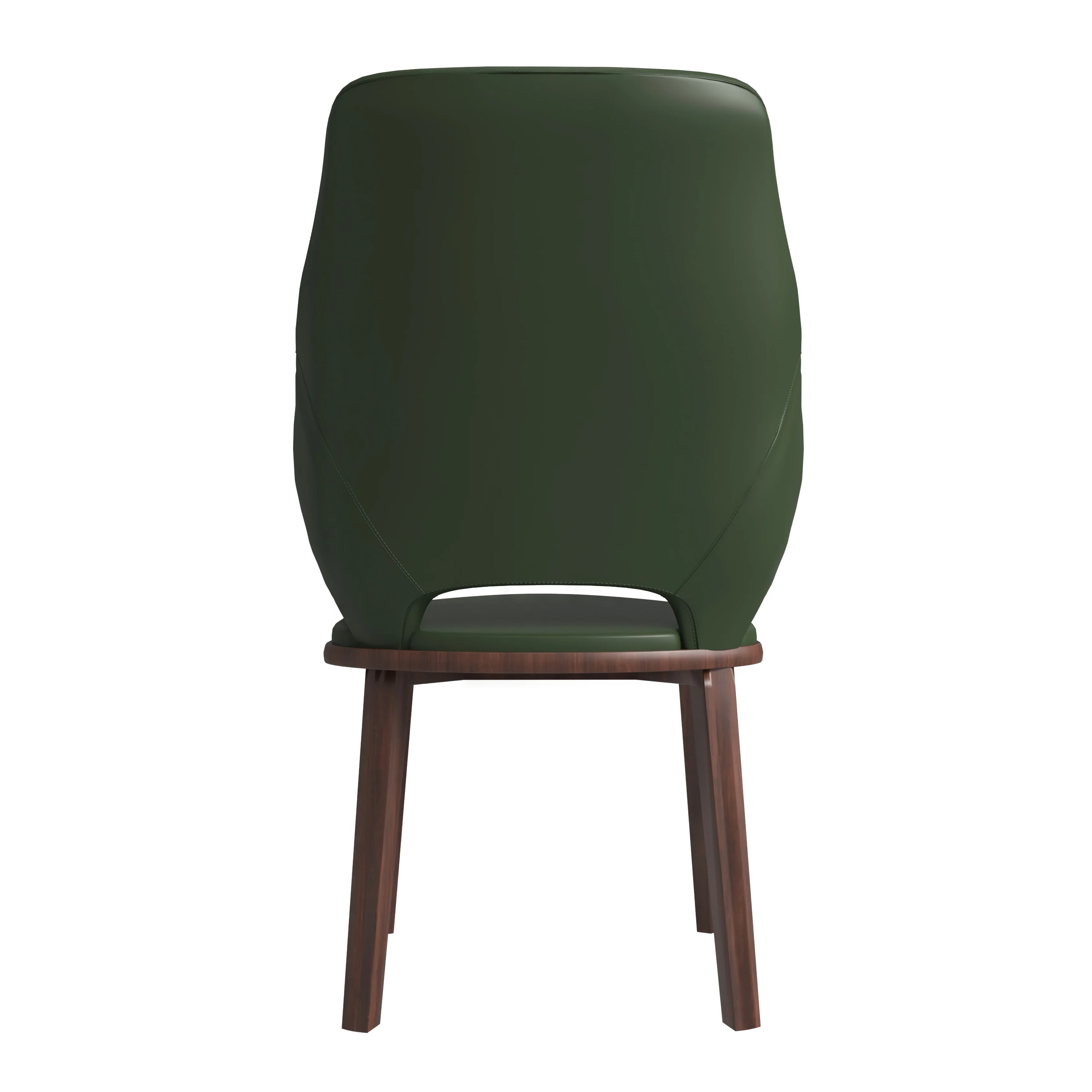 Vivara Collection Modern Dining Chair in Dark Green