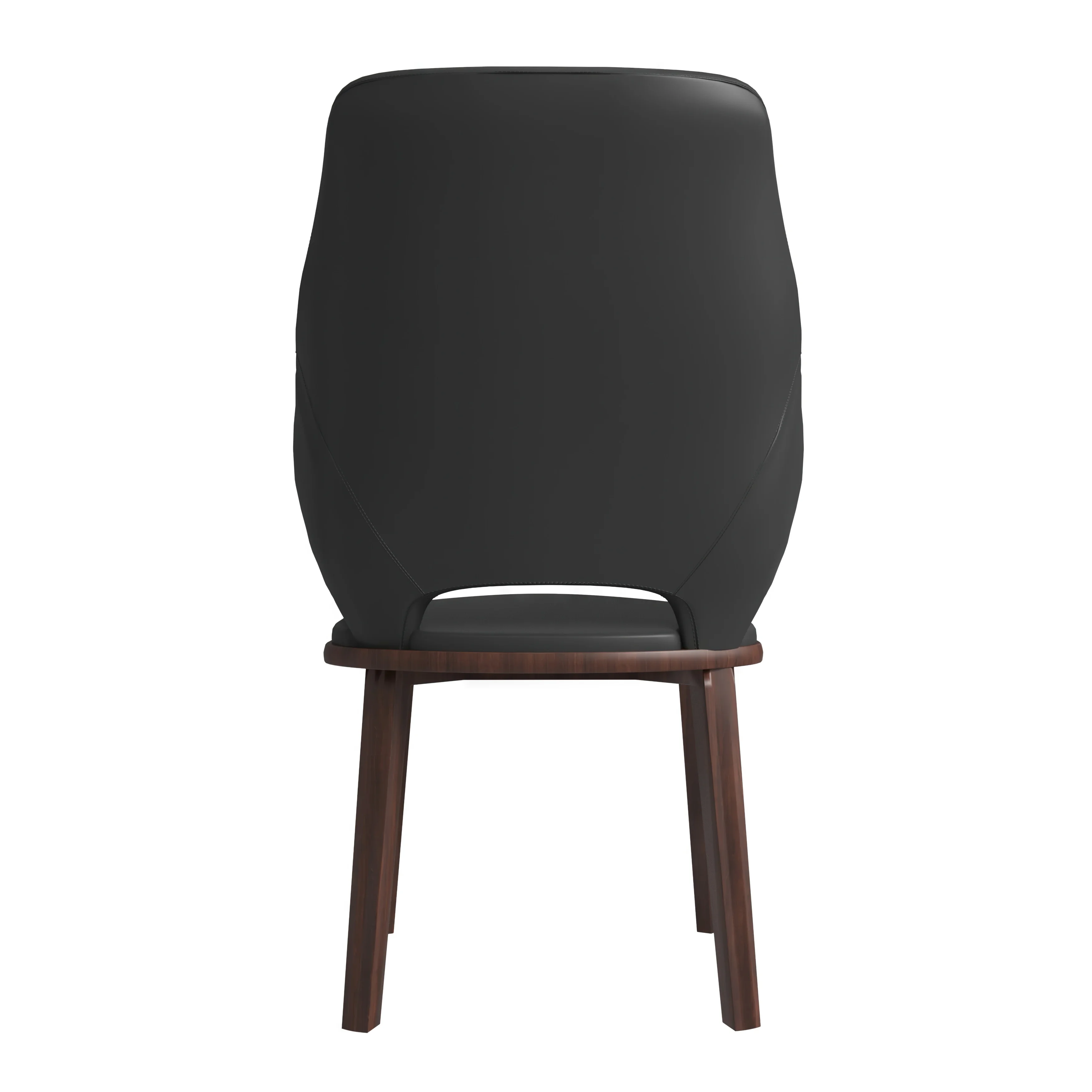 Vivara Collection Modern Dining Chair in Dark Grey