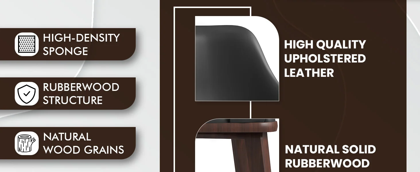 Vivara Collection Modern Dining Chair in Dark Grey Set of 2