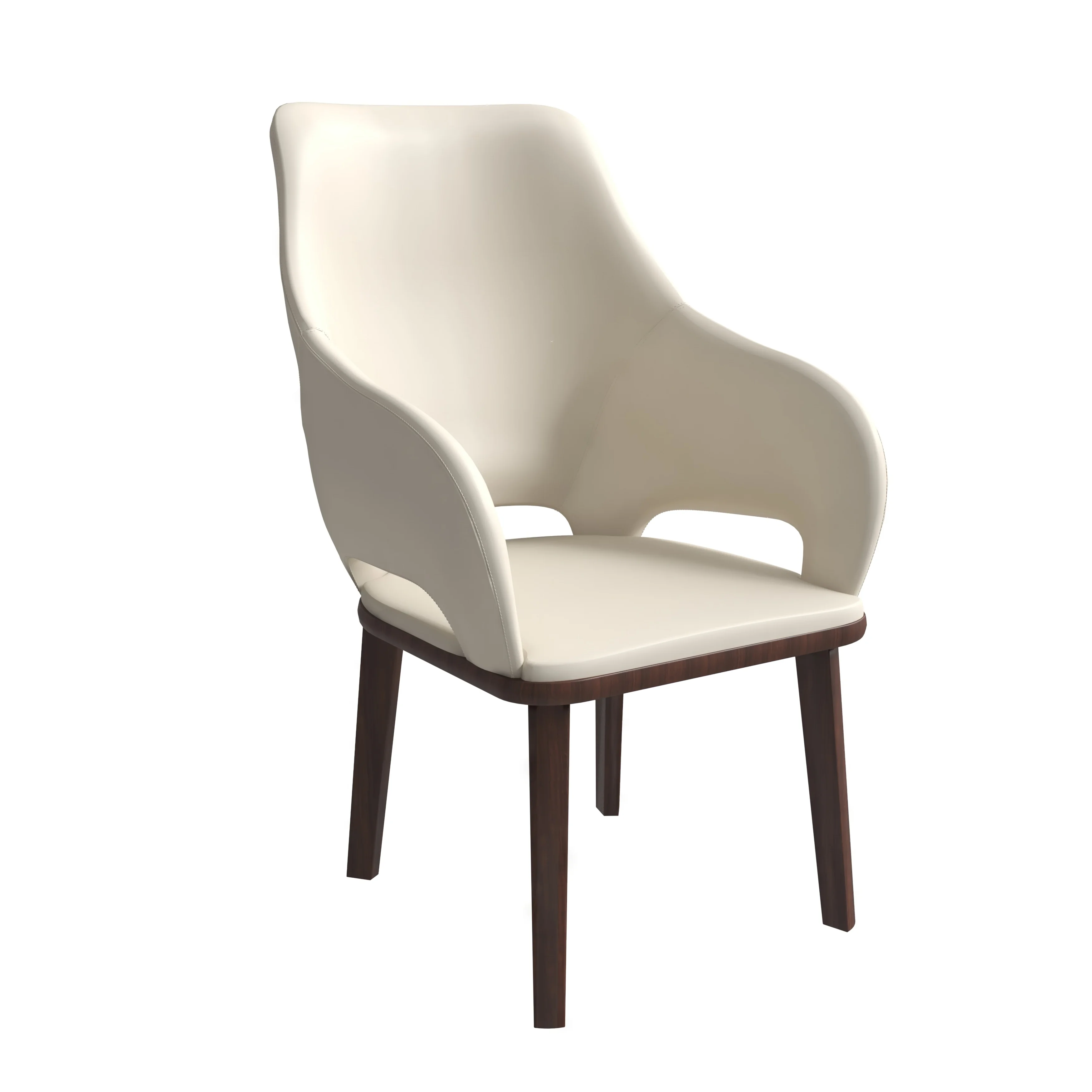 Vivara Collection Modern Dining Chair in Light Taupe Set of 4