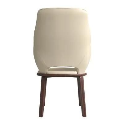 Vivara Collection Modern Dining Chair in Off White