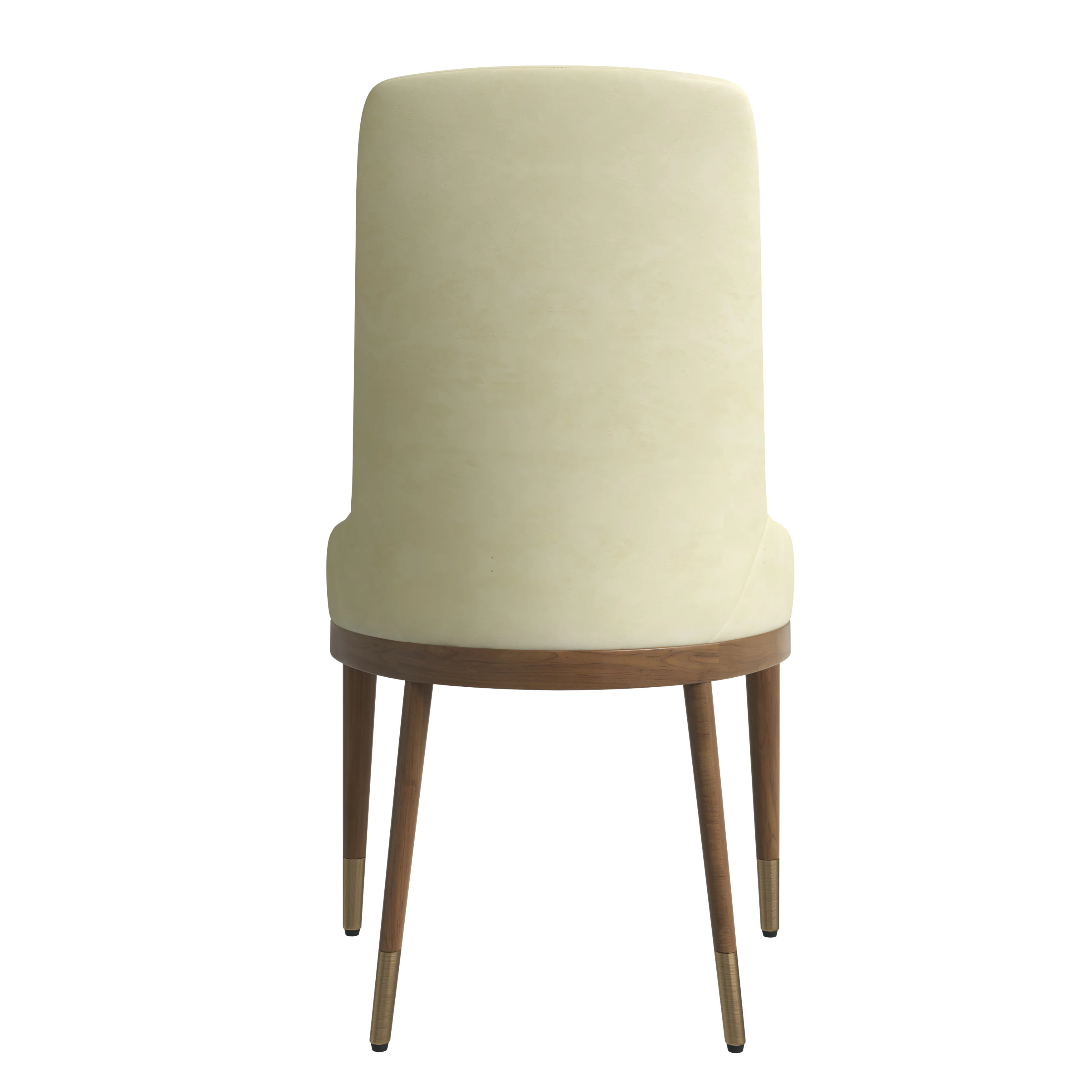 Viva Collection Modern Wooden Dining Chair in Cream