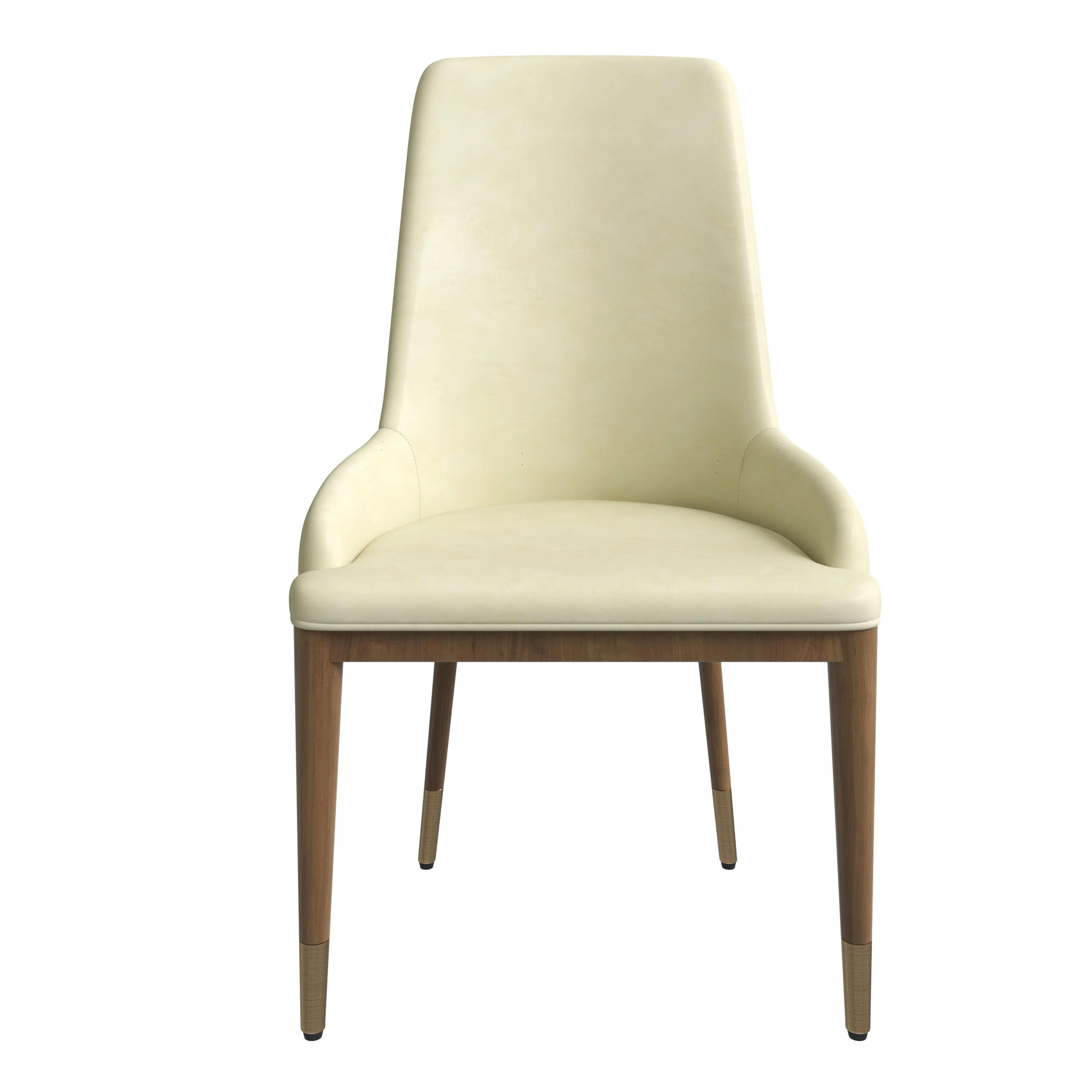 Viva Collection Modern Wooden Dining Chair in Cream