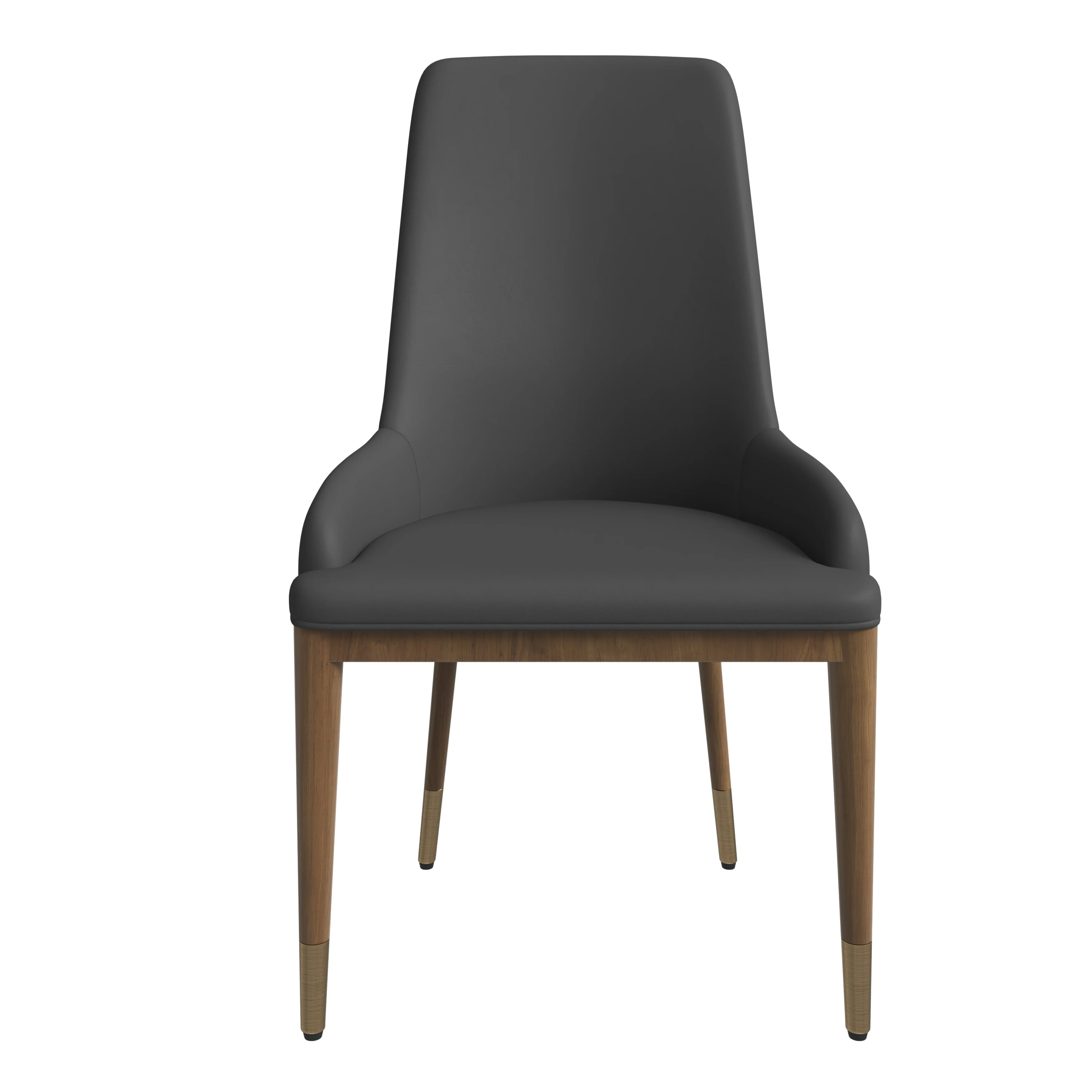 Viva Collection Modern Wooden Dining Chair in Dark Grey