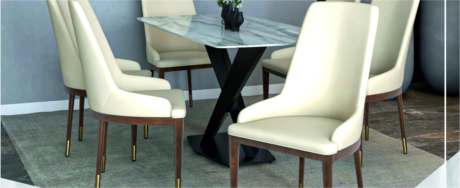 Viva Collection Modern Wooden Dining Chair in Light Toupe Set of 2