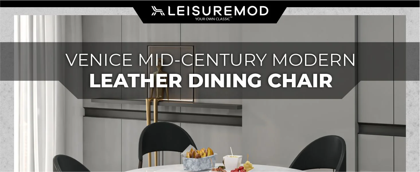 Venice Collection Modern Dining Chair In Black set of 4 in Black