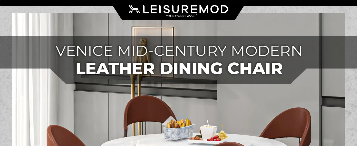 Venice Collection Modern Dining Chair In Dark Brown