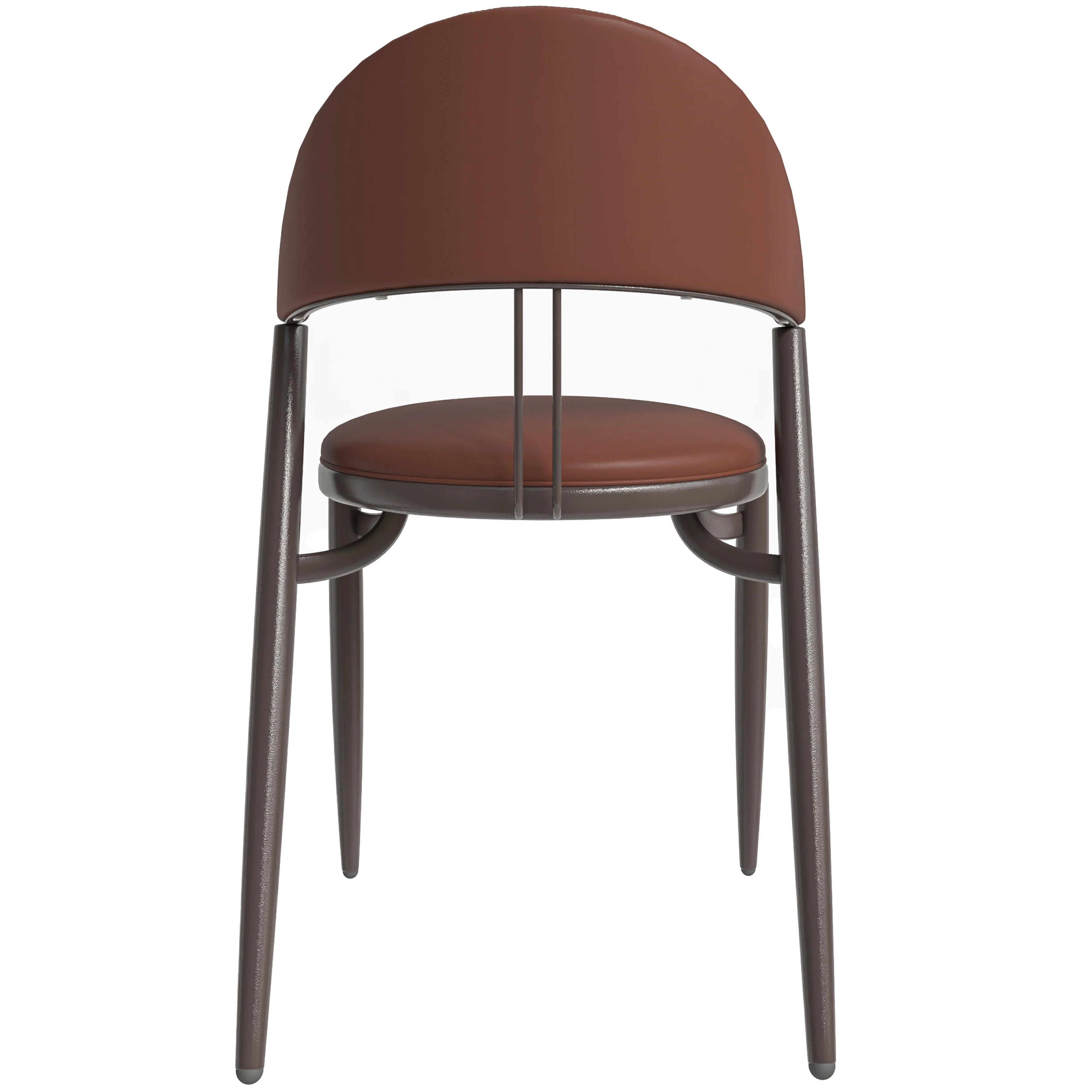 Venice Collection Modern Dining Chair In Black set of 4 in Dark Brown