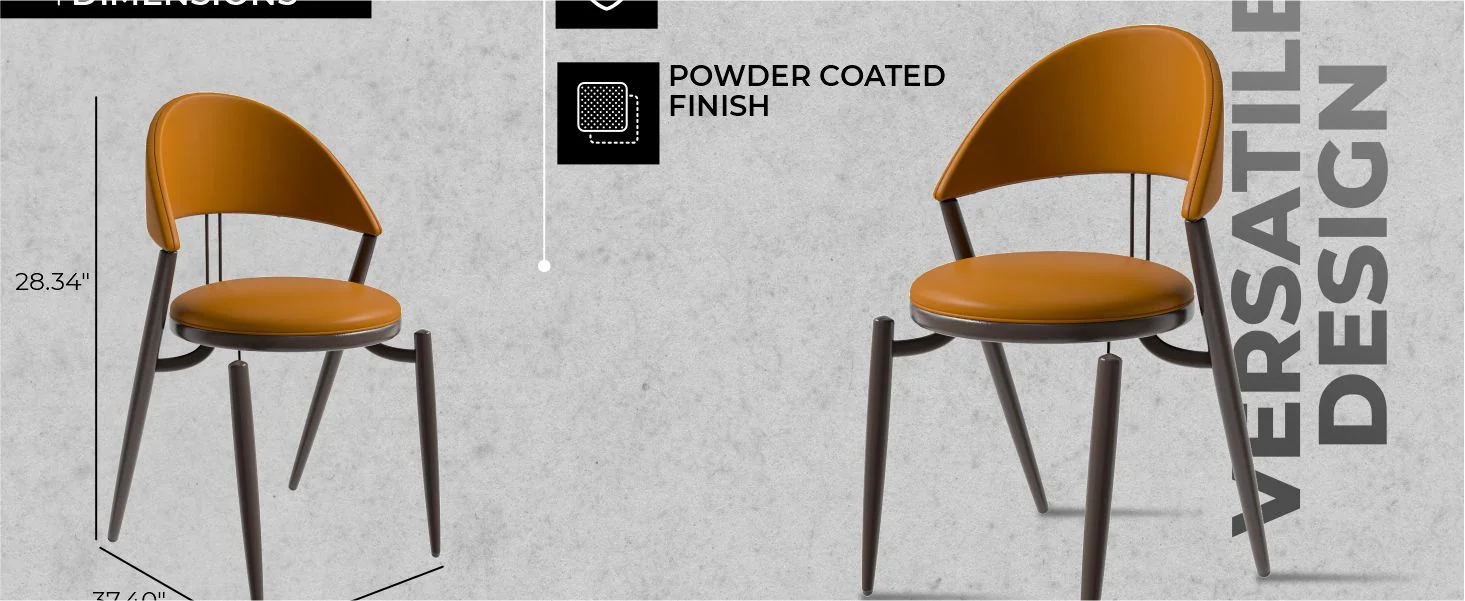 Venice Collection Modern Dining Chair In Light Brown