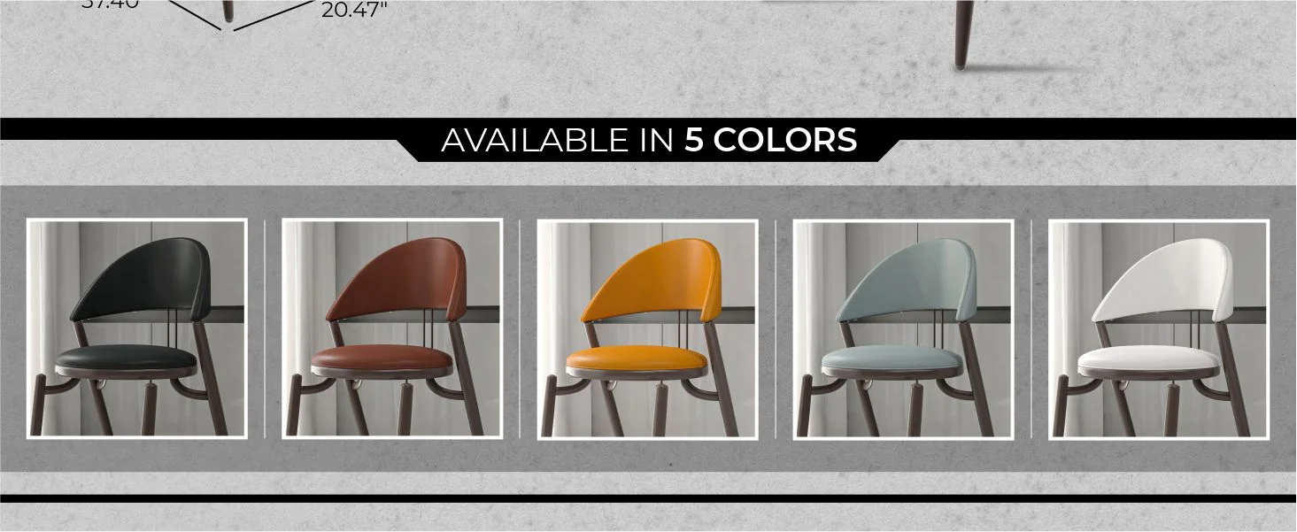 Venice Collection Modern Dining Chair In Black set of 4 in Light Brown