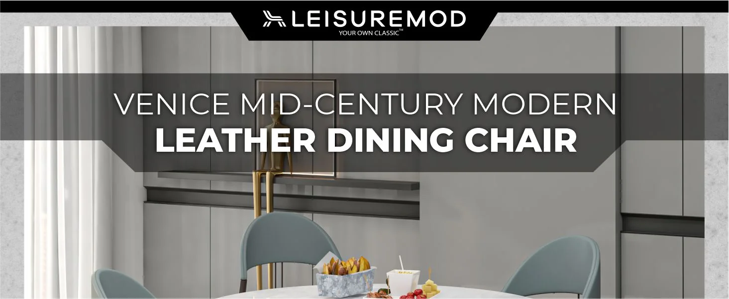 Venice Collection Modern Dining Chair In Black set of 2 in Grey