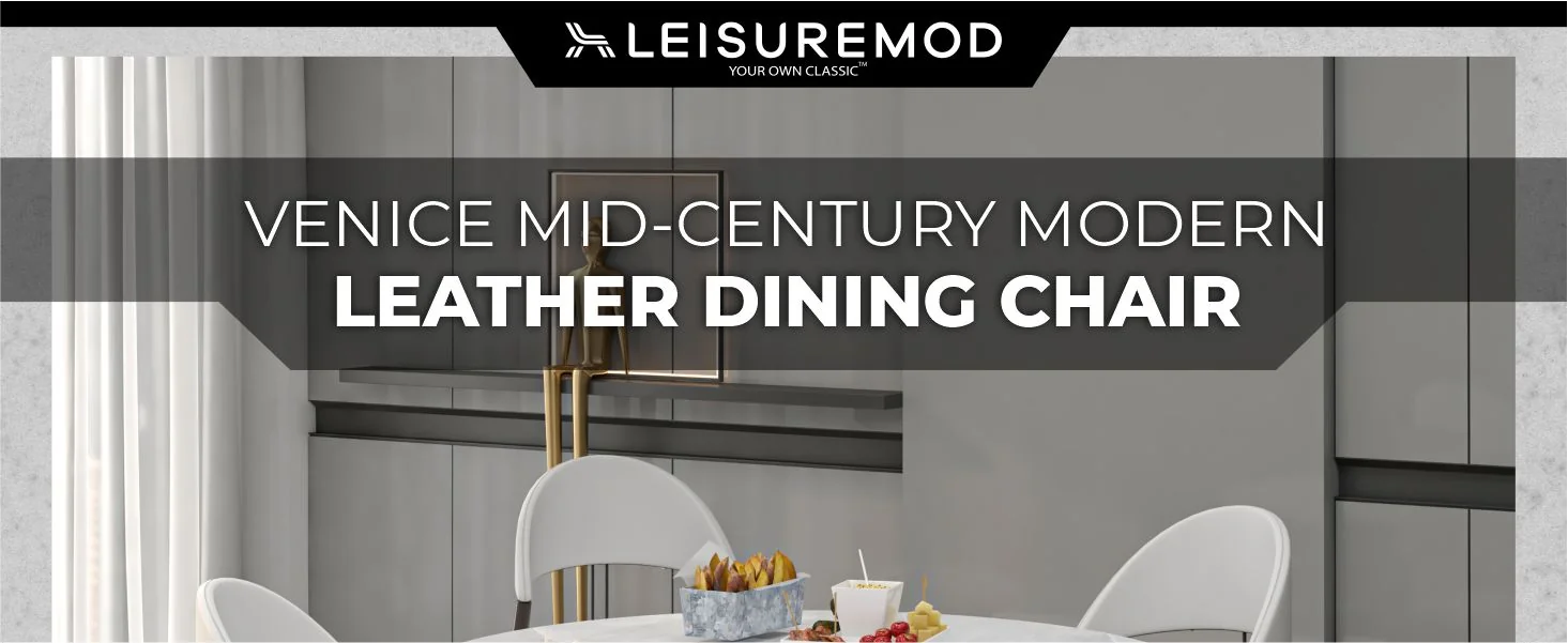 Venice Collection Modern Dining Chair In White