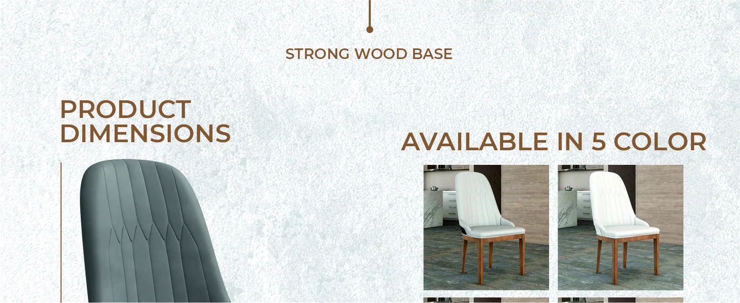 Verisma Collection Modern Wooden Dining Chair in Grey