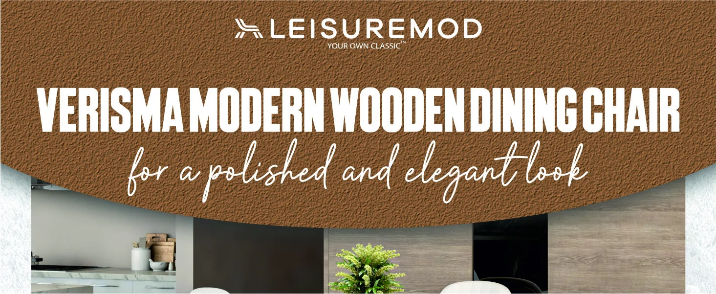 Verisma Collection Modern Wooden Dining Chair in White